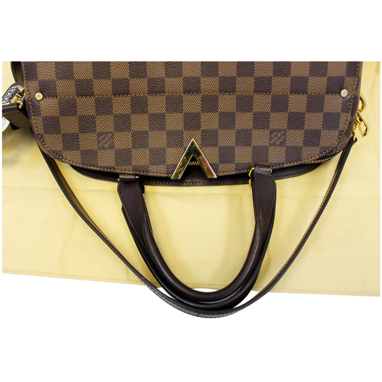 LOUIS VUITTON Kensington Bowling Damier Ebene Shoulder Handbag