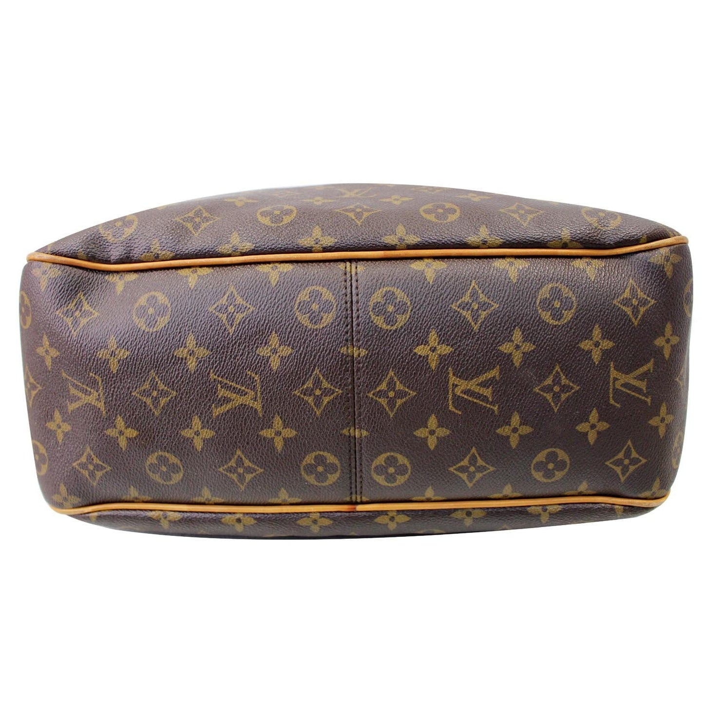 LOUIS VUITTON Delightful PM Monogram Canvas Shoulder Hobo Bag Brown
