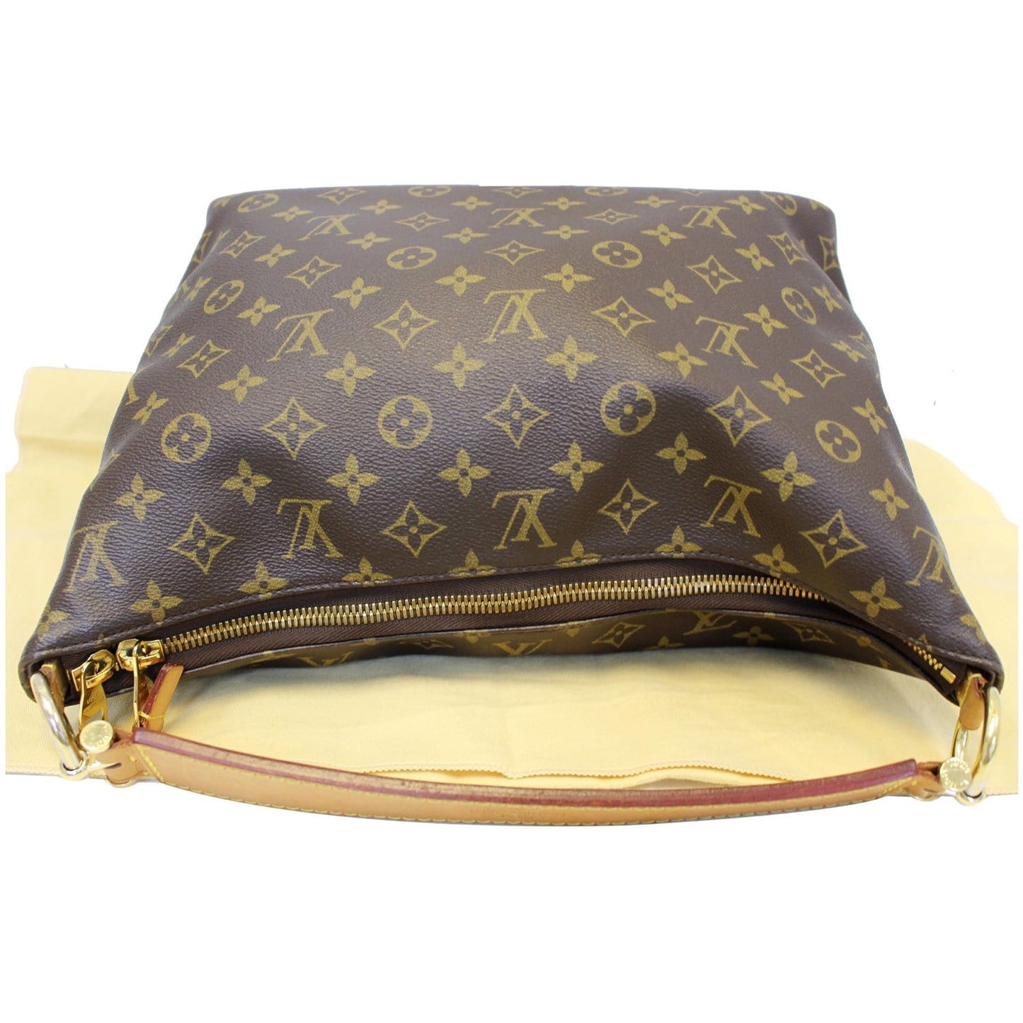 LOUIS VUITTON Sully PM Monogram Canvas Shoulder Bag Brown
