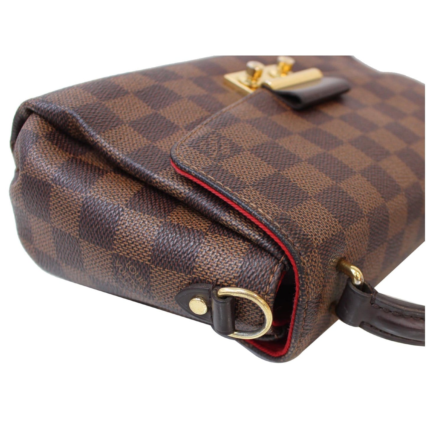 LOUIS VUITTON Croisette Damier Ebene Shoulder Crossbody Bag Brown