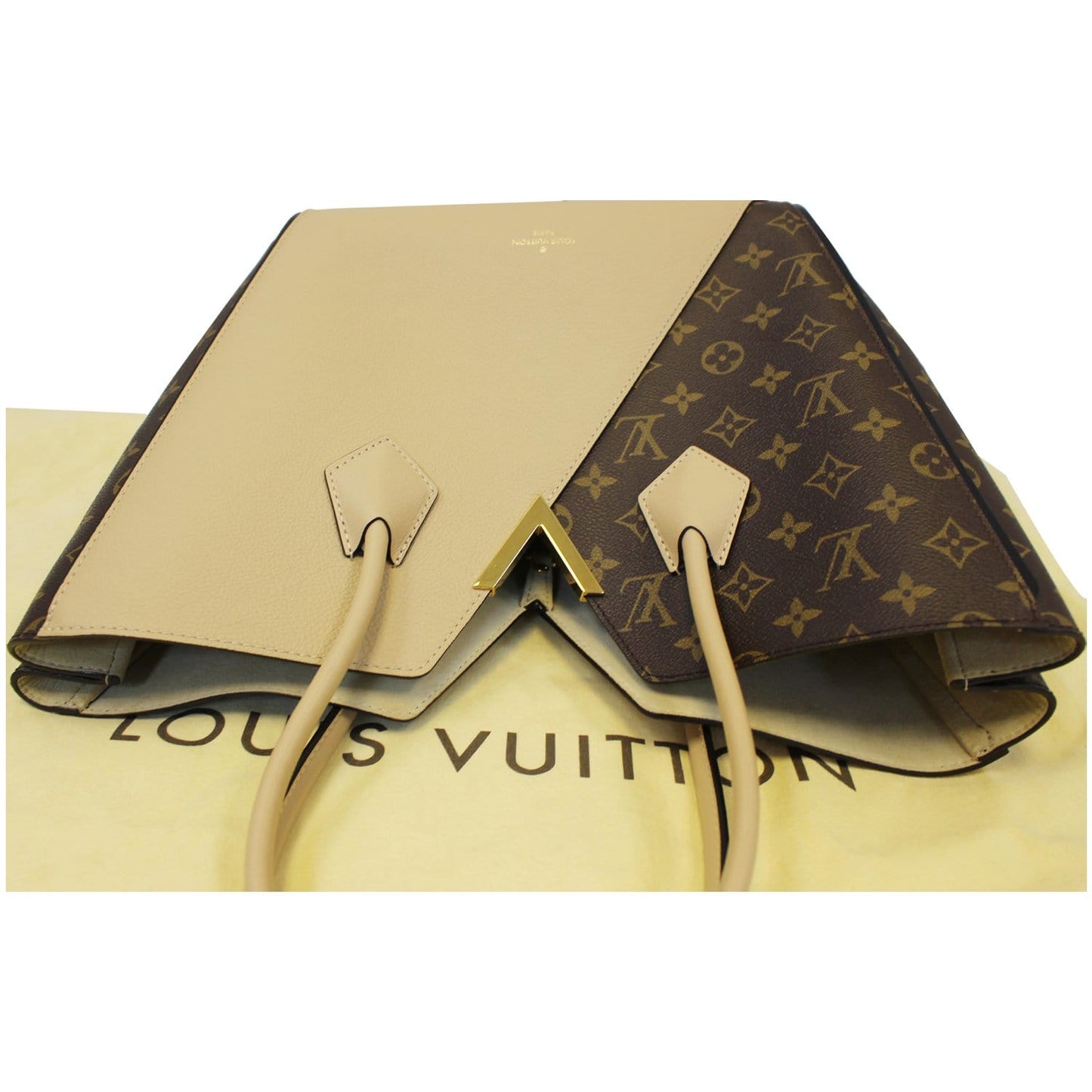 LOUIS VUITTON Kimono Monogram Calfskin Tote Bag Dune