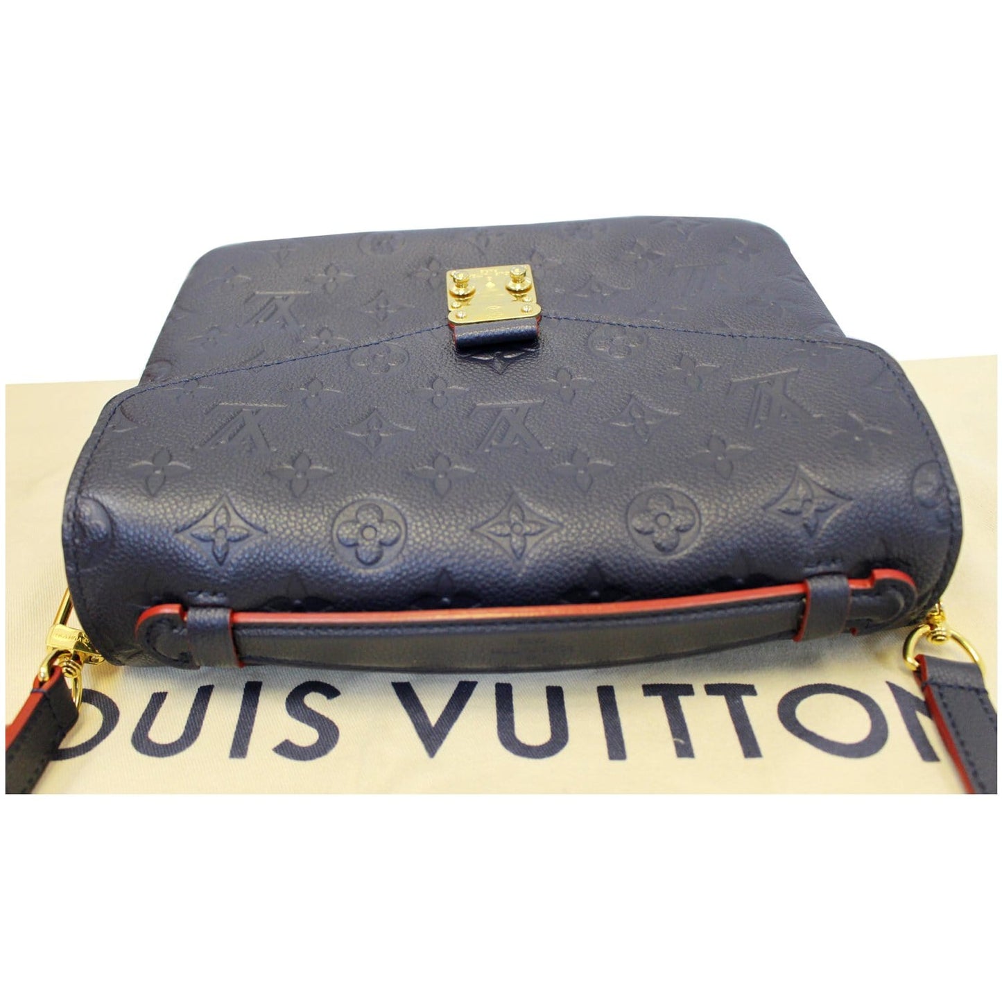 LOUIS VUITTON Metis Pochette Empreinte Leather Crossbody Bag Blue - 20% OFF