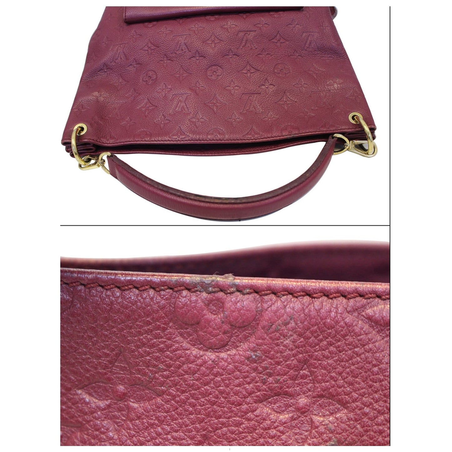 LOUIS VUITTON Metis Monogram Empreinte Hobo Bag Purple