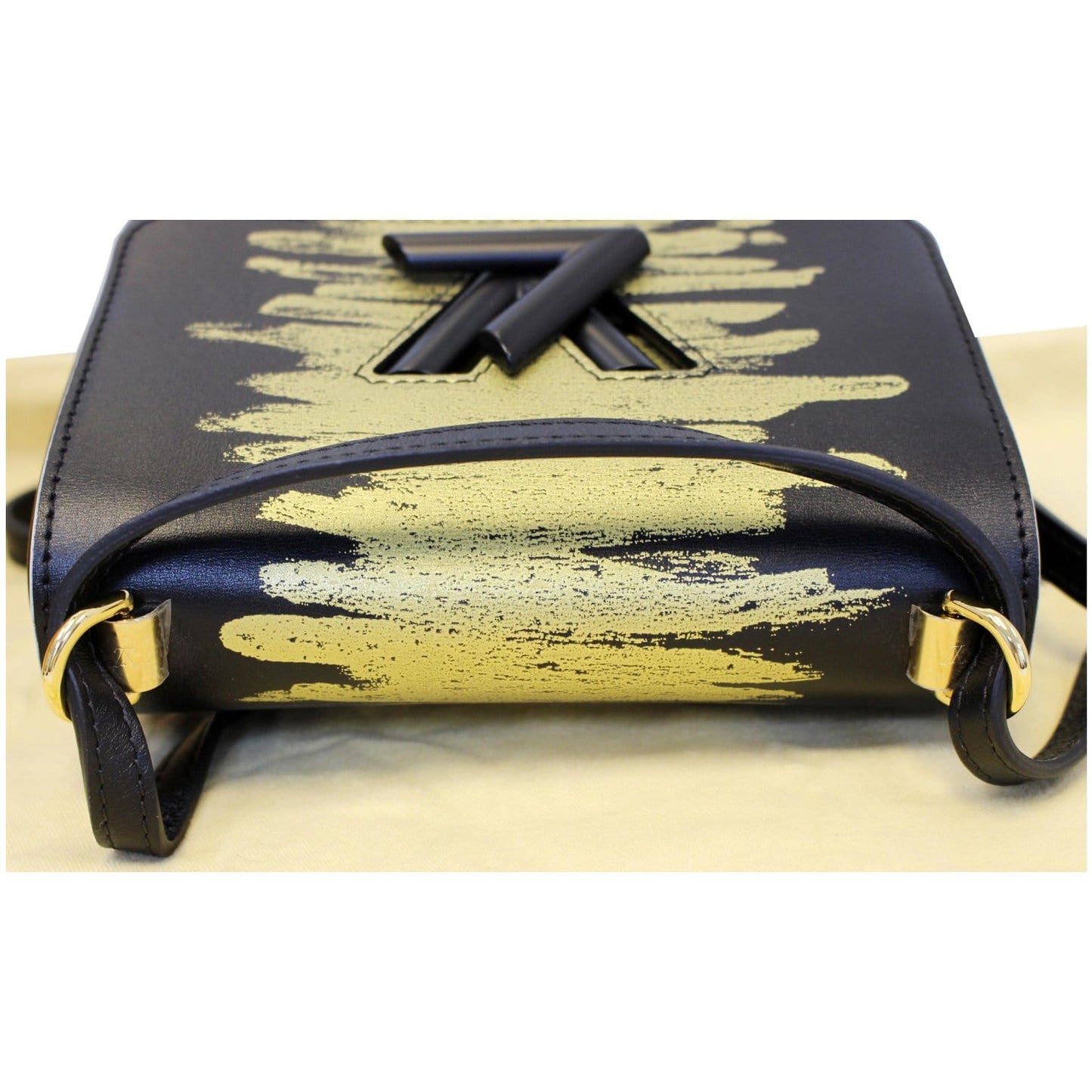 LOUIS VUITTON Twist PM Calfskin Leather Crossbody Bag Light Gold - 20% OFF