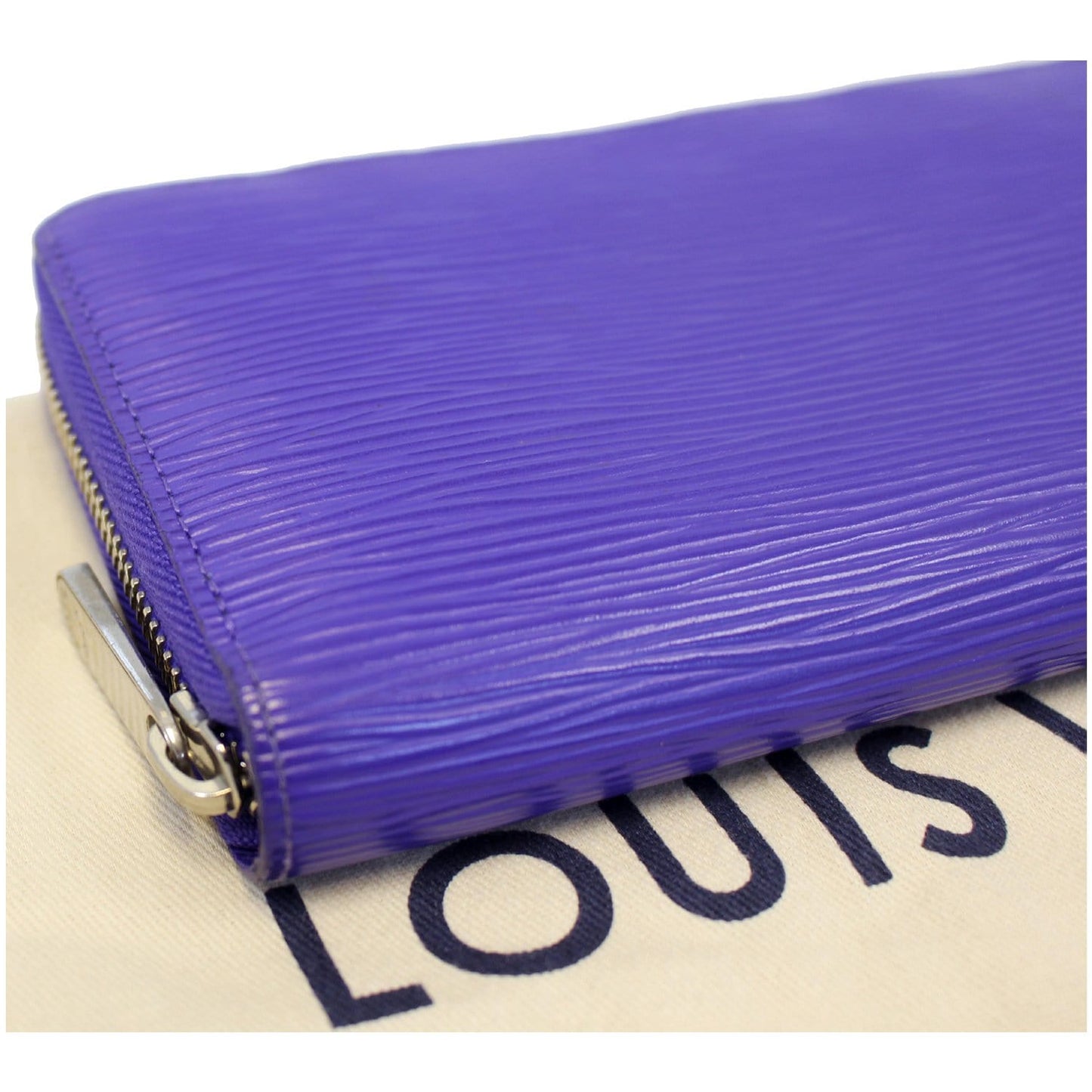 LOUIS VUITTON Zippy Organizer Epi Leather Wallet Blue