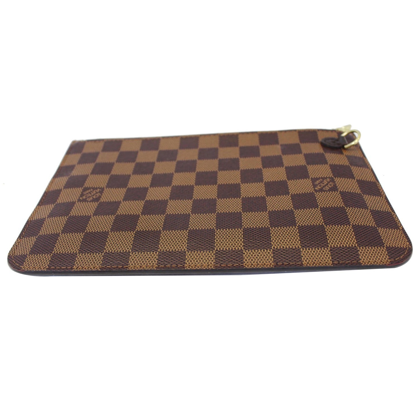 LOUIS VUITTON Pochette Wristlet Pouch Damier Ebene Neverfull MM Brown