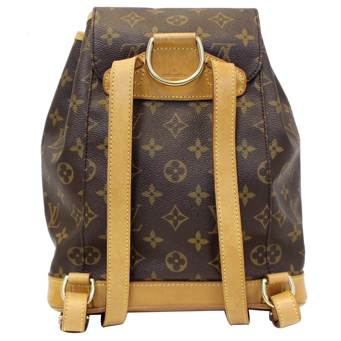 LOUIS VUITTON Montsouris MM Monogram Canvas Backpack Bag Brown