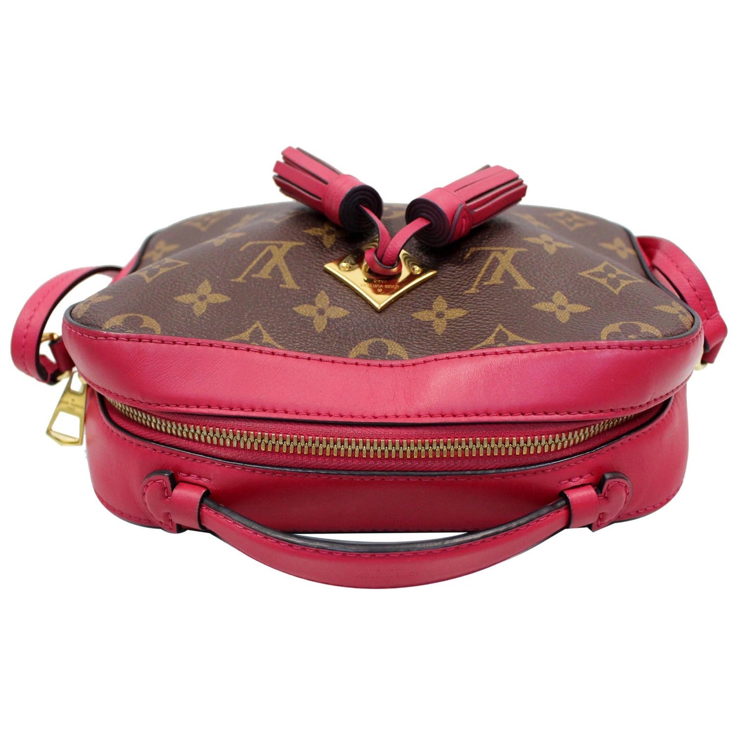 LOUIS VUITTON Saintonge Monogram Canvas Shoulder Bag Freesia
