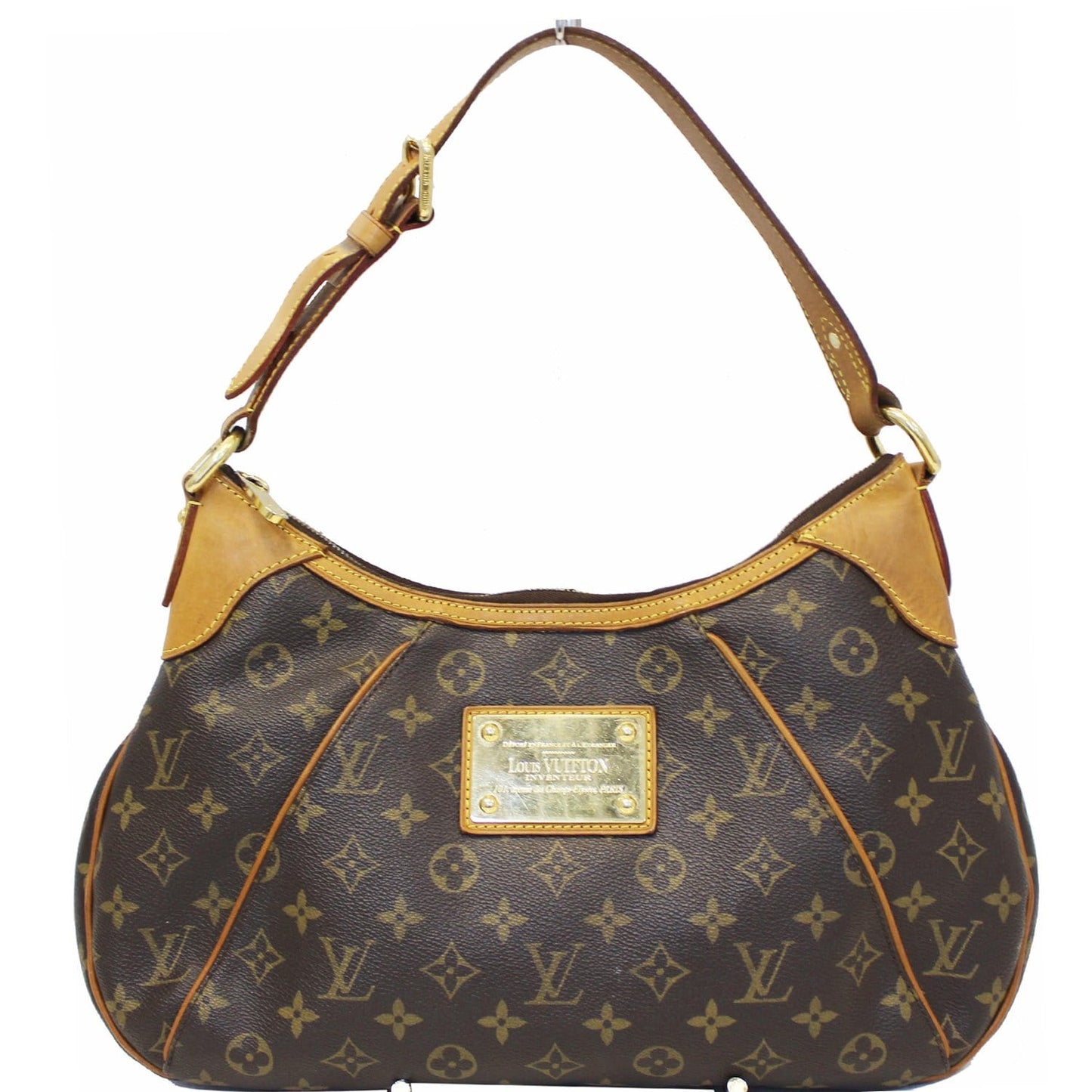 LOUIS VUITTON Thames GM Monogram Canvas Shoulder Bag Brown