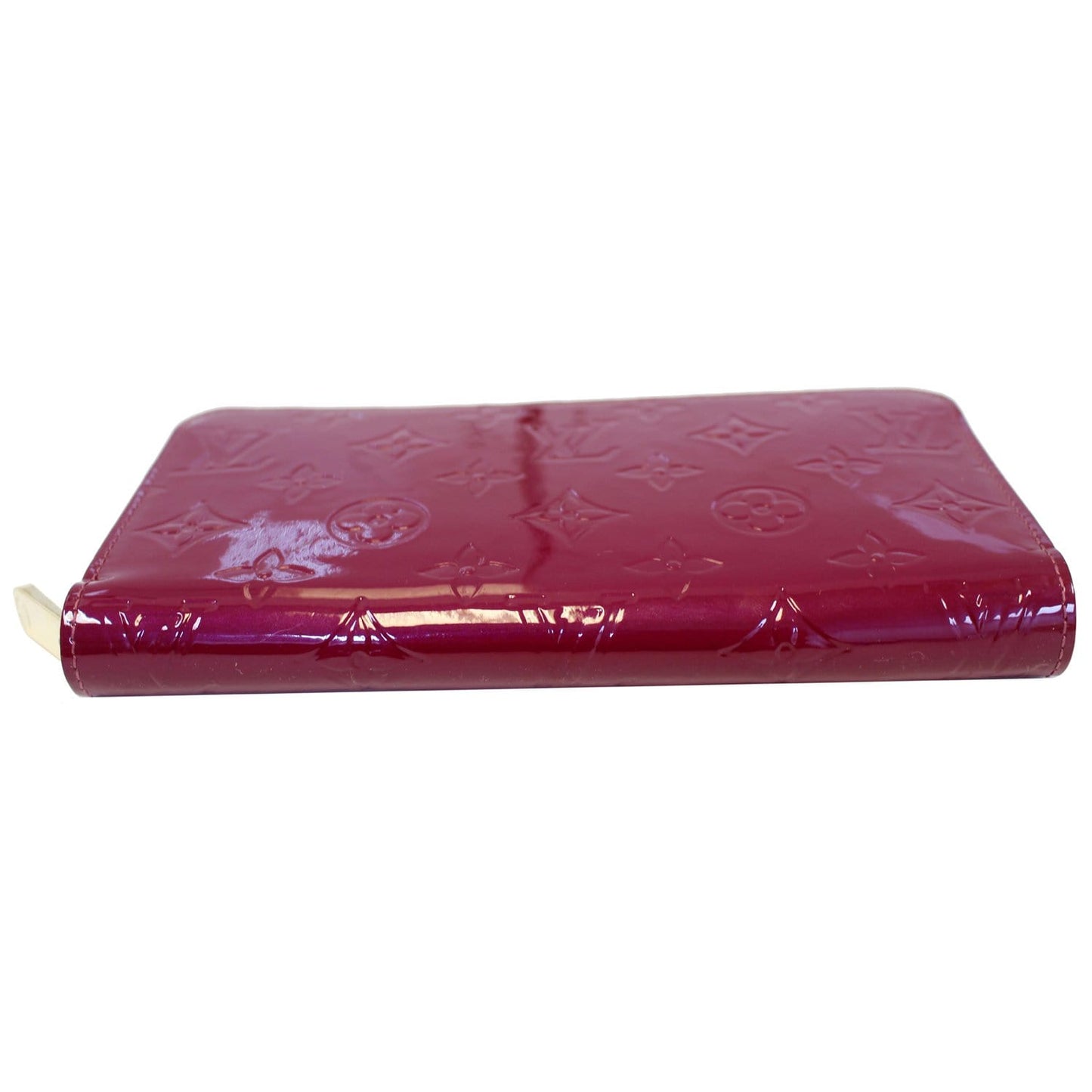 LOUIS VUITTON Monogram Vernis Zippy Wallet Amarante