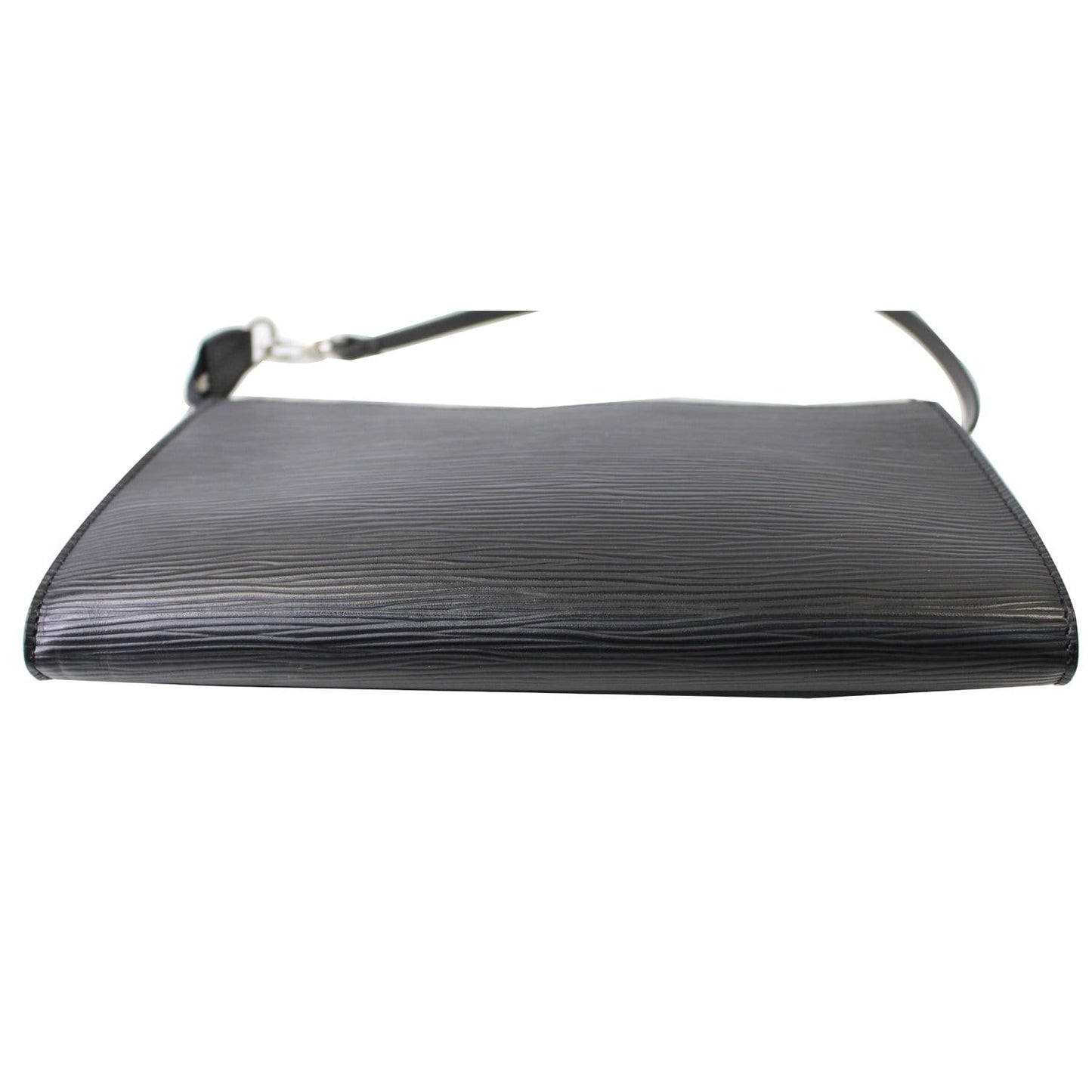LOUIS VUITTON Pochette Accessoires Epi Leather Pouch Black