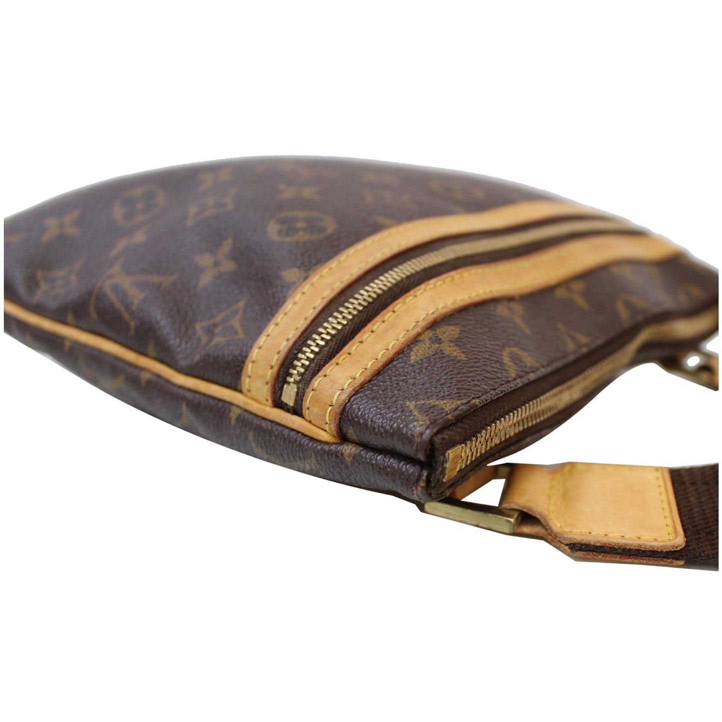 LOUIS VUITTON Pochette Bosphore Monogram Canvas Crossbody Bag Brown