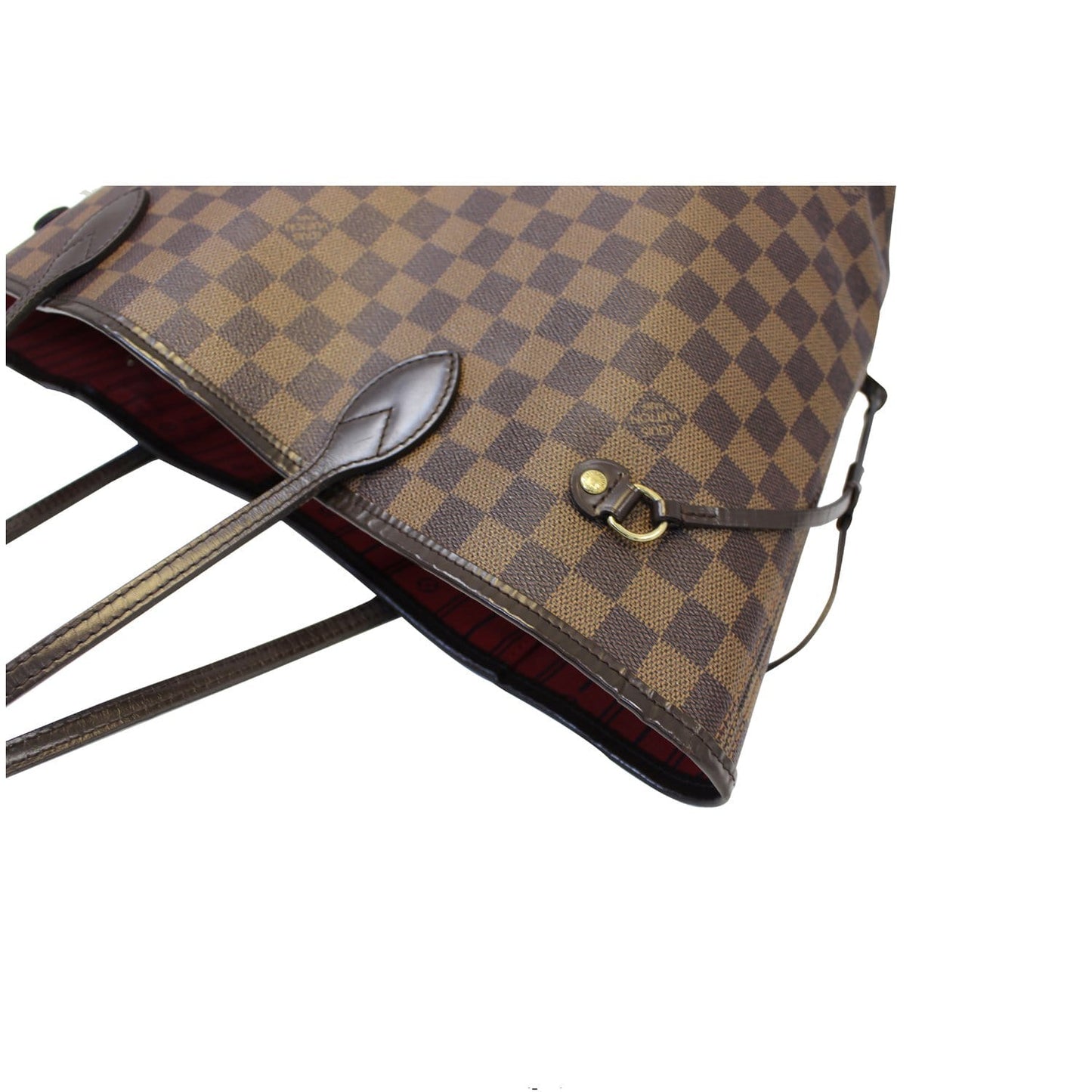 LOUIS VUITTON Neverfull MM Damier Ebene Tote Shoulder Bag