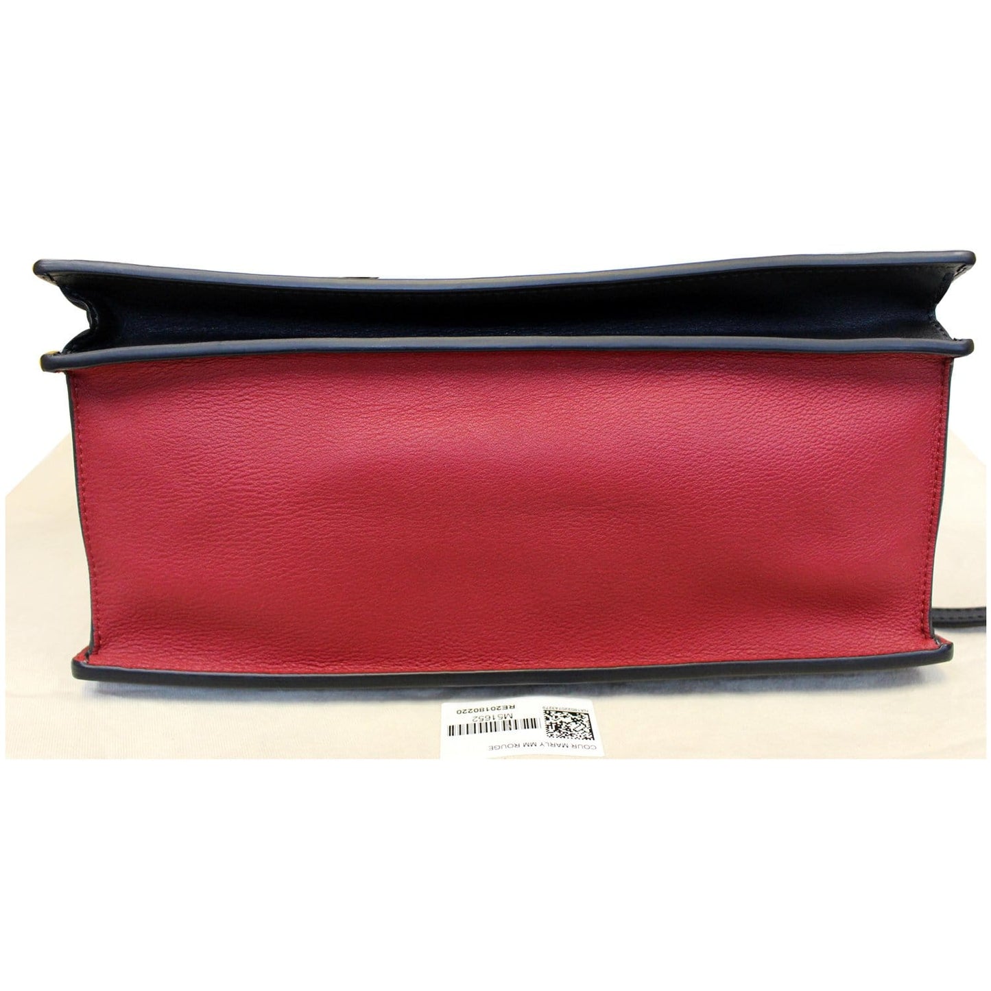 LOUIS VUITTON Cour Marly MM Calfskin Leather Shoulder Bag Rouge
