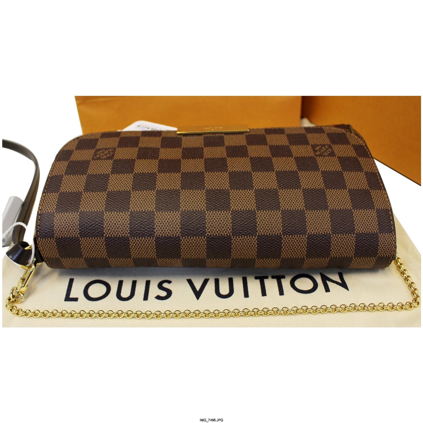 LOUIS VUITTON Favorite MM Damier Ebene Shoulder Crossbody Bag