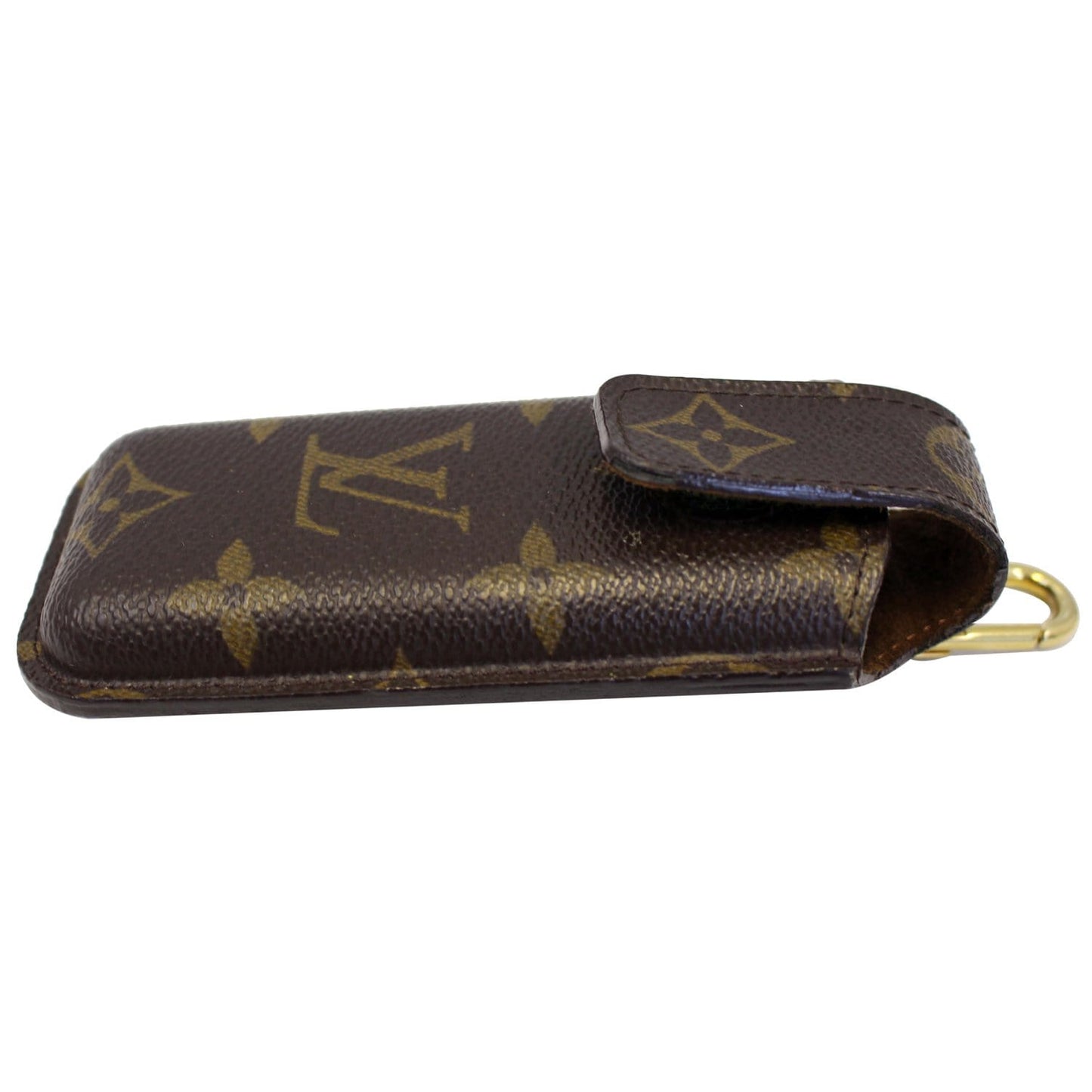 LOUIS VUITTON Etui Telephone International Monogram Phone Case Brown