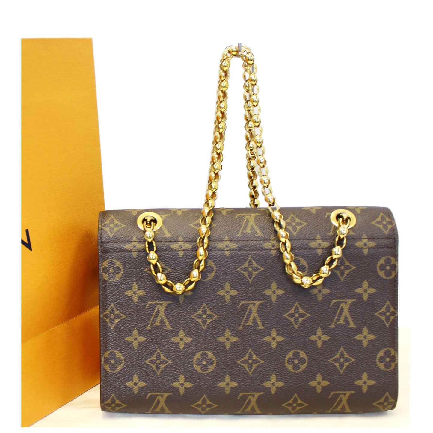 LOUIS VUITTON Victoire Monogram Canvas Shoulder Crossbody Bag Brown/Cerise