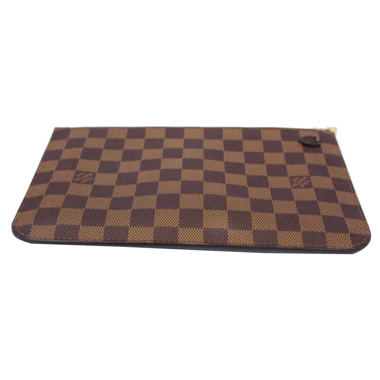 LOUIS VUITTON Pochette Wristlet Pouch Damier Ebene Neverfull MM Brown