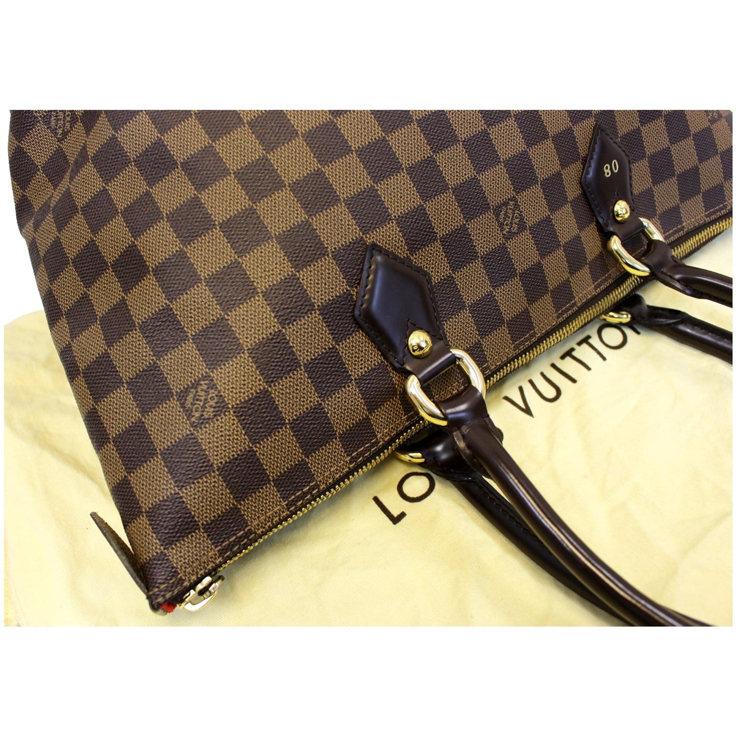 LOUIS VUITTON Saleya MM Damier Ebene Shoulder Bag