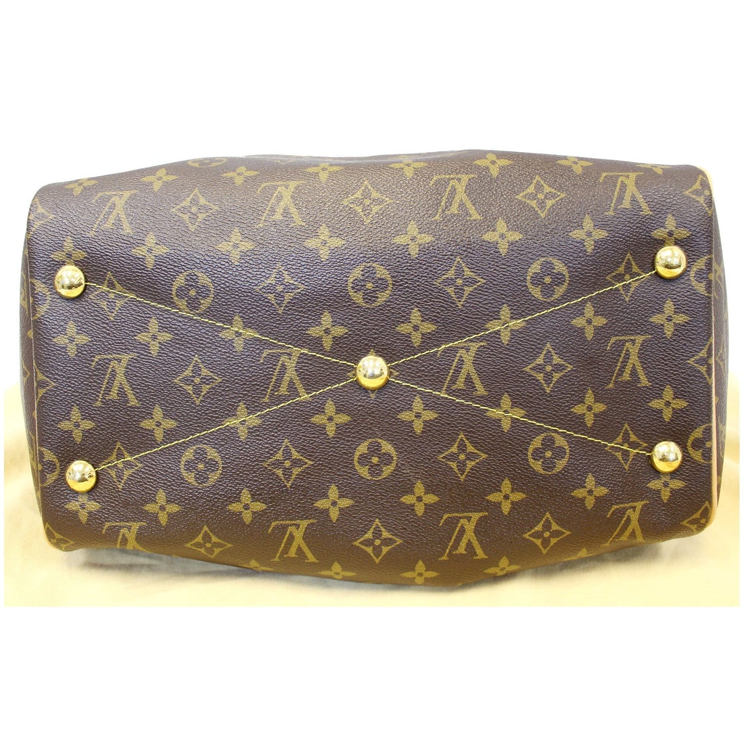 LOUIS VUITTON Tivoli GM Monogram Canvas Shoulder Bag Brown