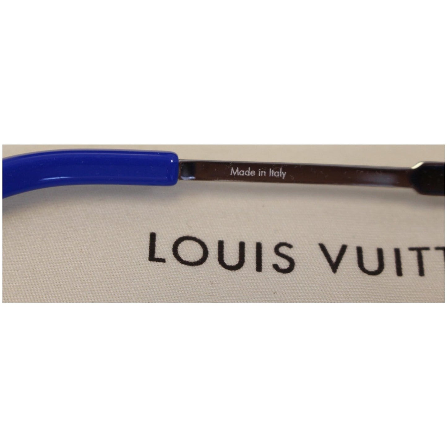 LOUIS VUITTON Impulsion Frame Damier Graphite Sunglasses Z0425U Blue