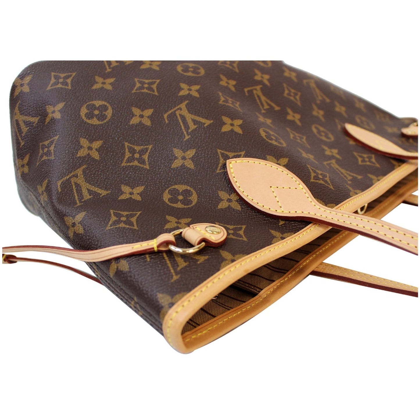 LOUIS VUITTON Neverfull PM Monogram Canvas Shoulder Bag Brown