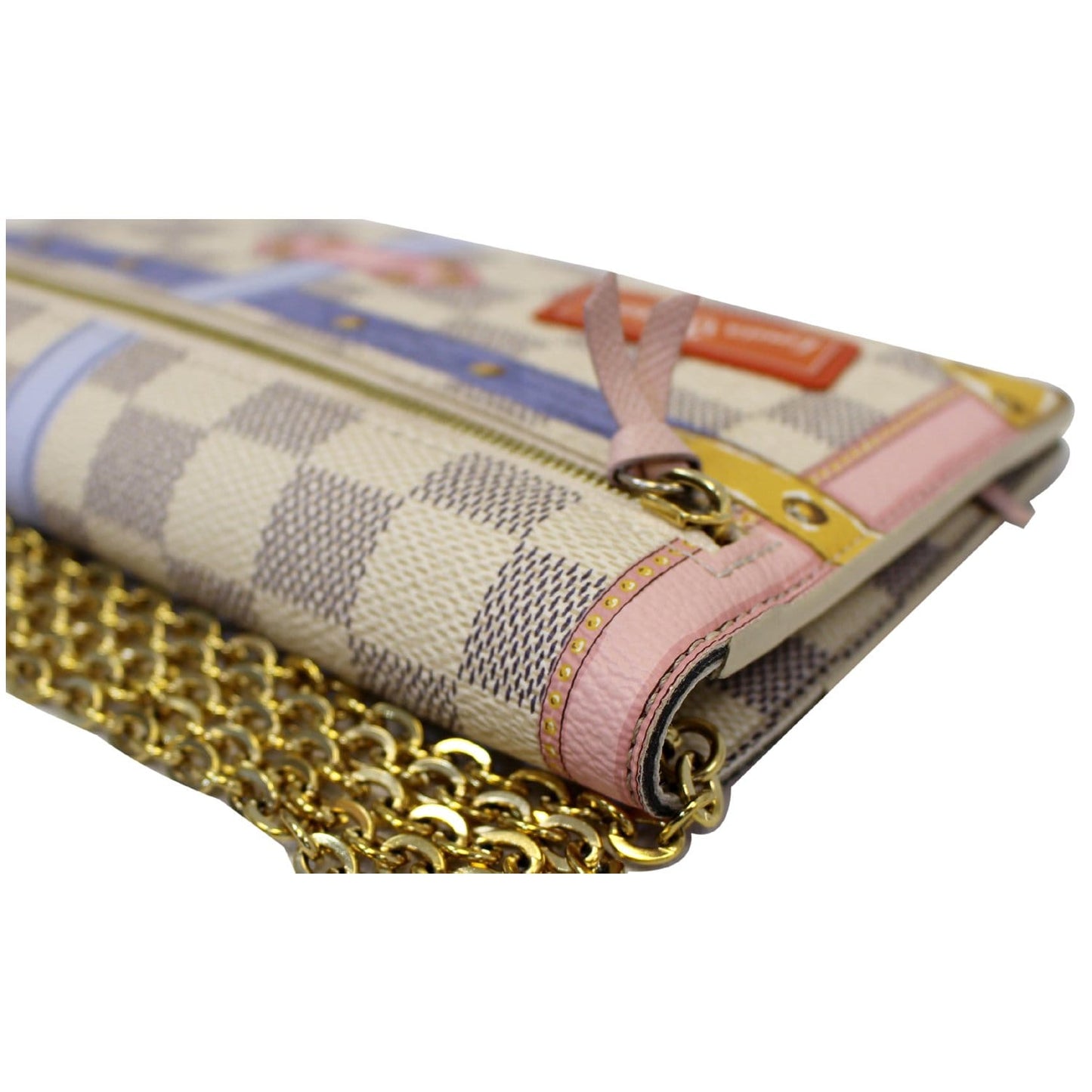 LOUIS VUITTON Summer Trunks Pochette Damier Azur Shoulder Bag White - 20% OFF