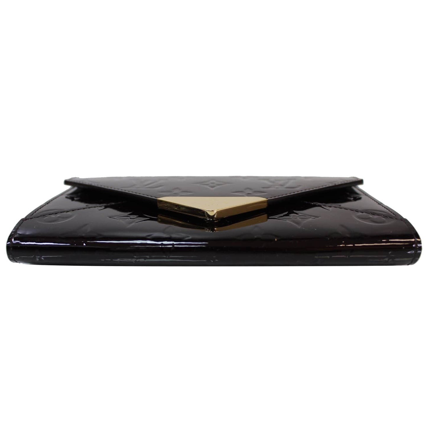 LOUIS VUITTON Mira Monogram Vernis Shoulder Chain Wallet Amarante