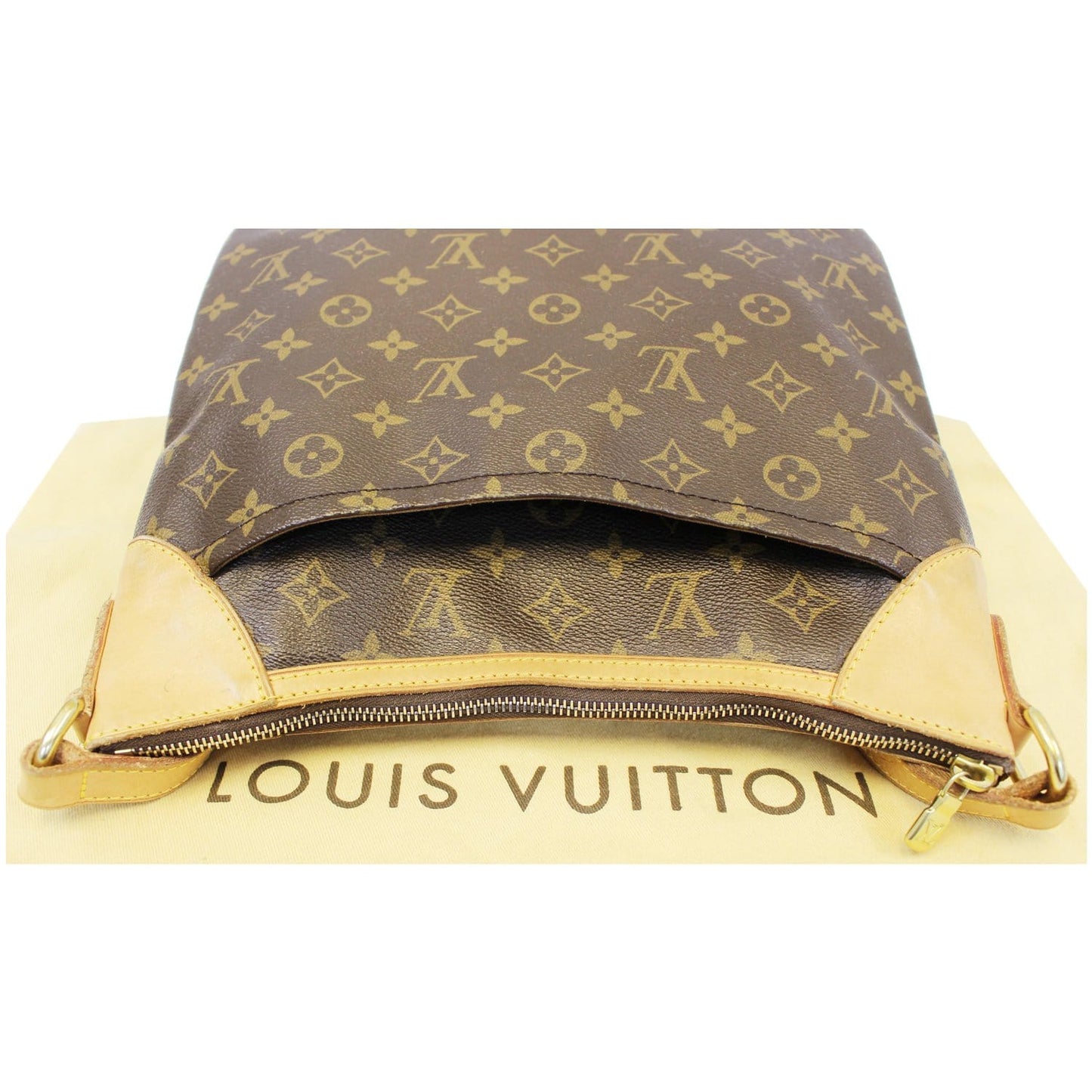 LOUIS VUITTON Odeon MM Monogram Canvas Shoulder Crossbody Bag Brown