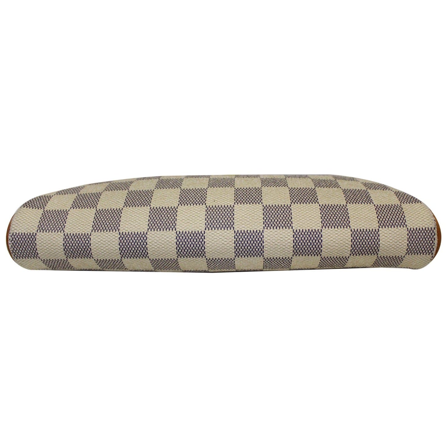 LOUIS VUITTON Pochette Eva Damier Azur Clutch Crossbody Bag White