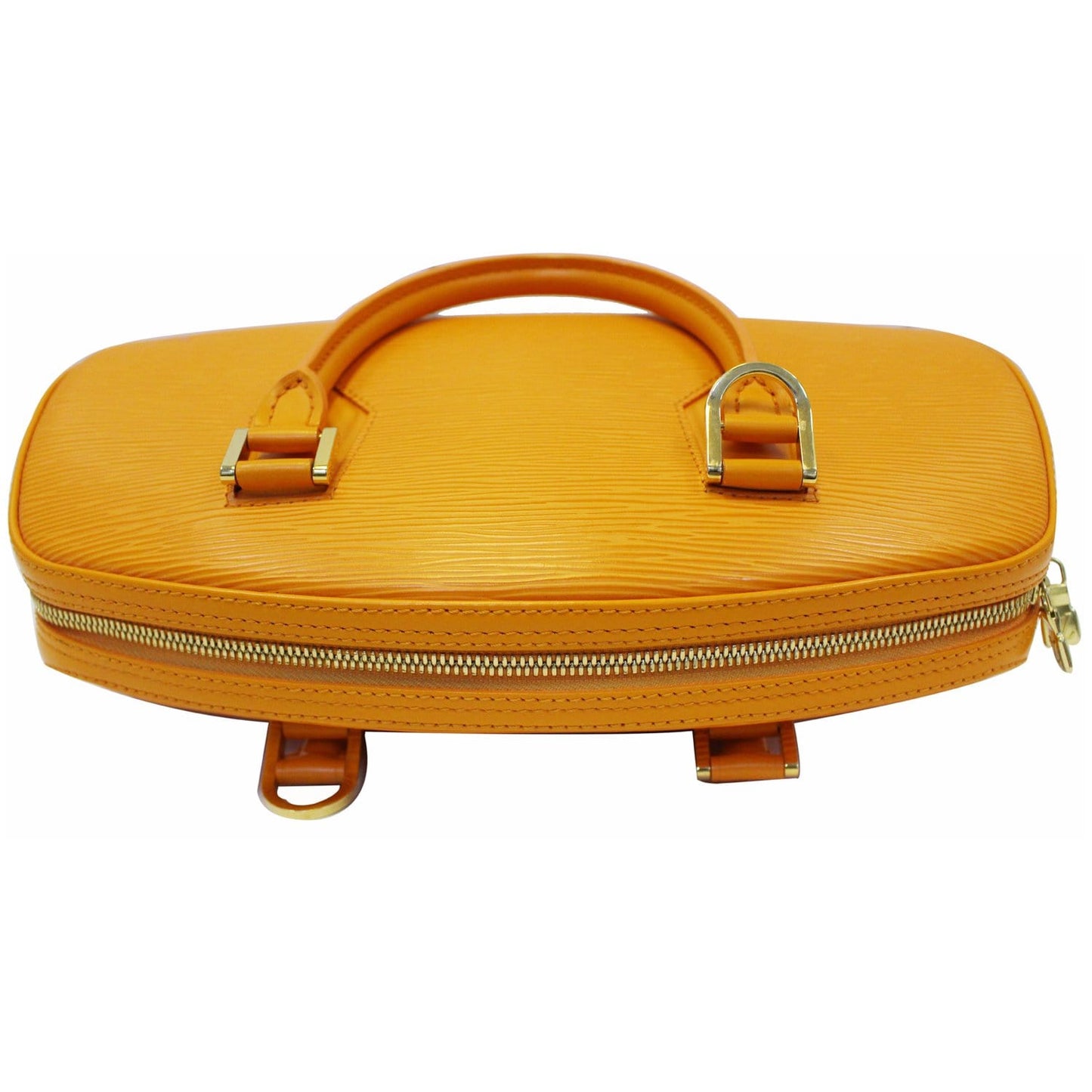 LOUIS VUITTON Jasmine Epi Leather Satchel Bag Yellow
