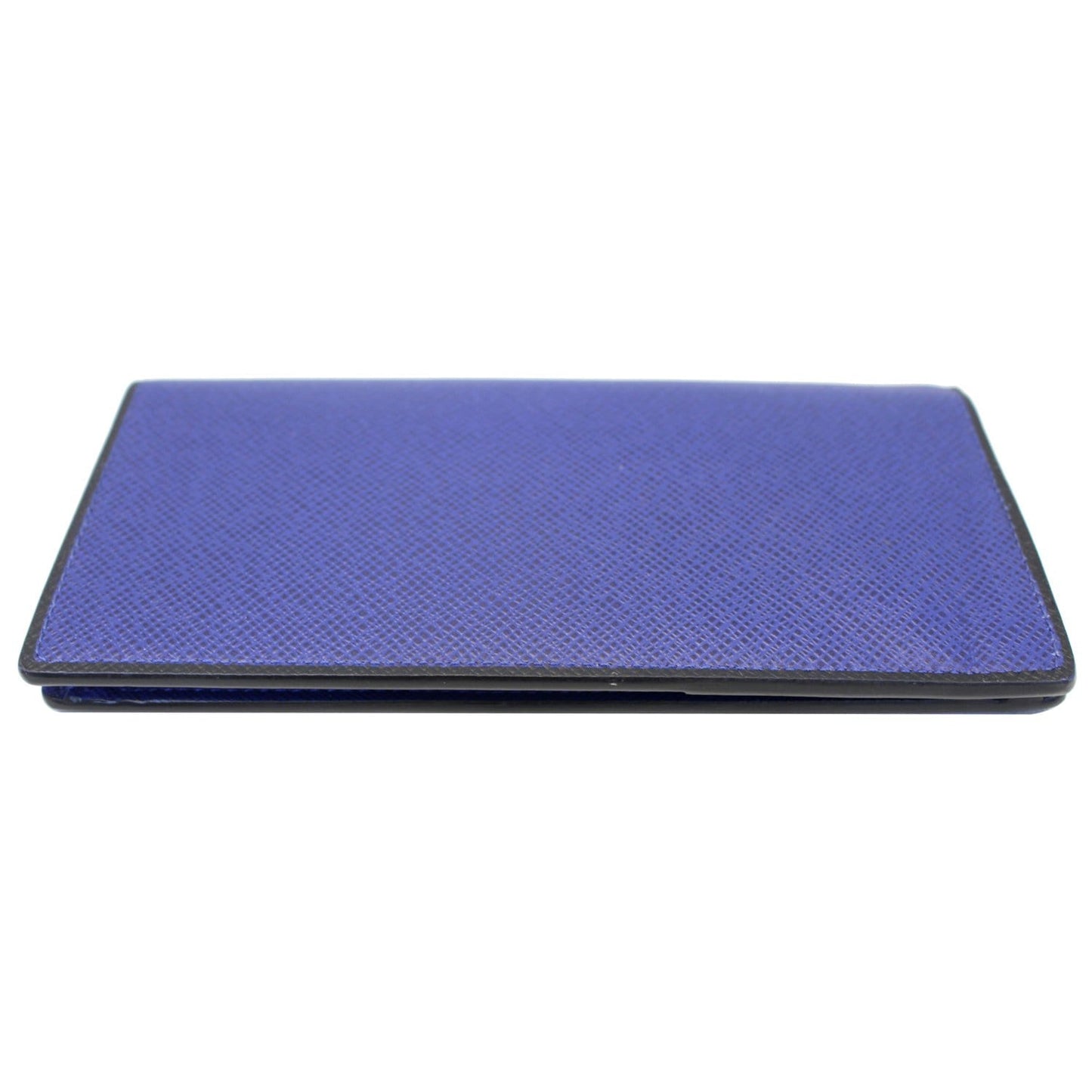 LOUIS VUITTON Brazza Taiga Leather Bifold Wallet Blue