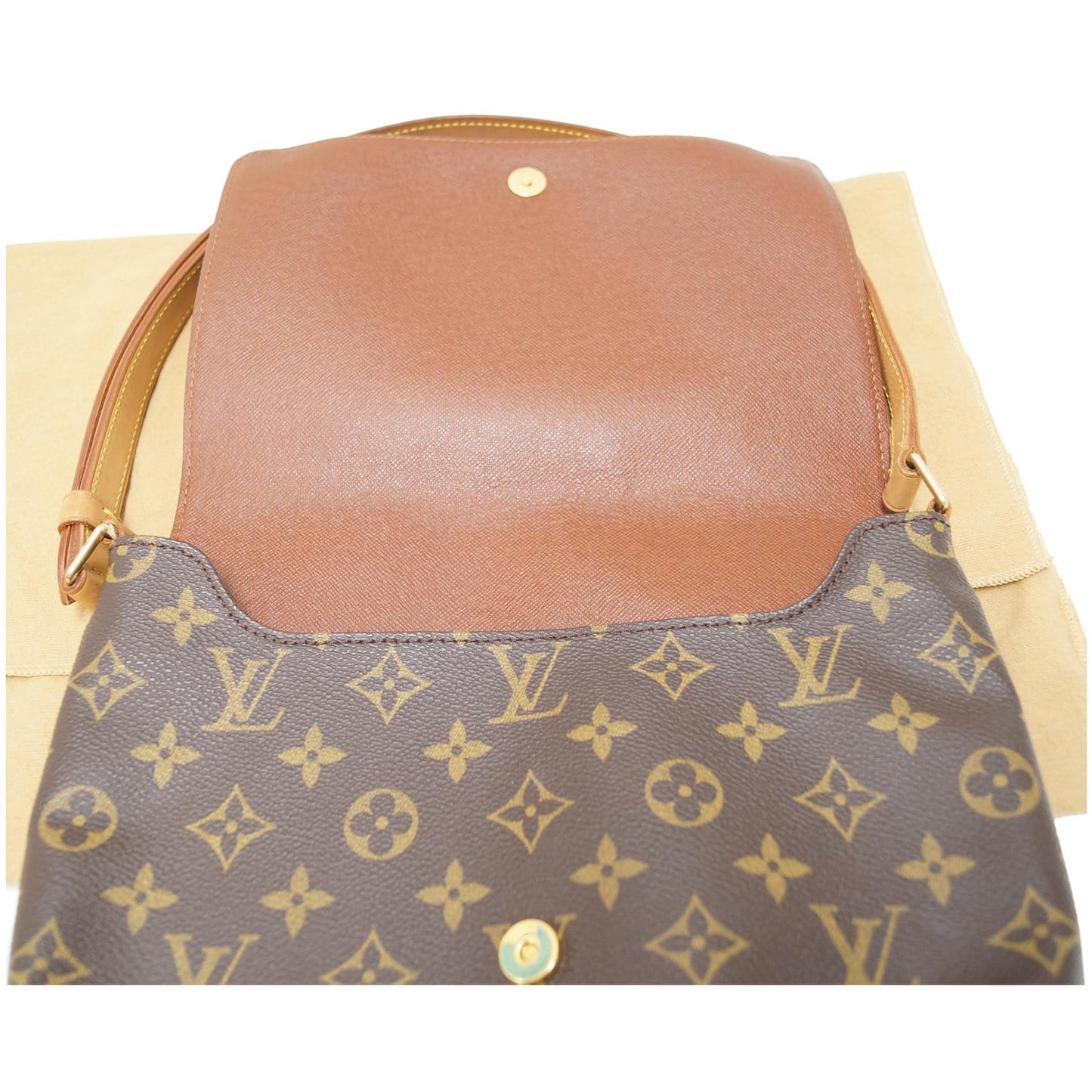 LOUIS VUITTON Musette Tango Monogram Canvas Short Strap Shoulder Bag Brown