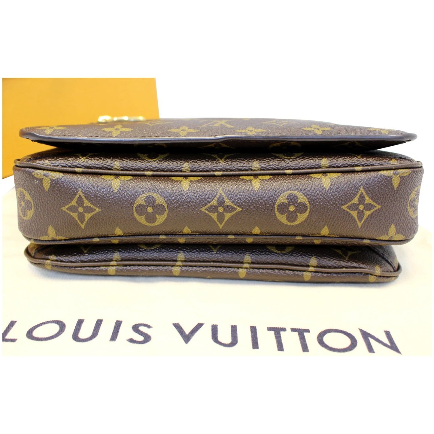 LOUIS VUITTON Metis Pochette Monogram Canvas Crossbody Bag Brown