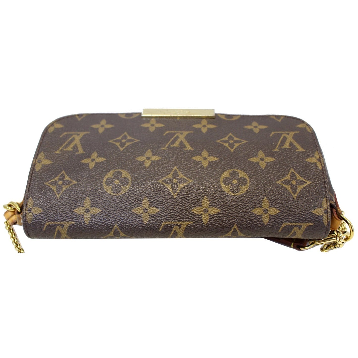LOUIS VUITTON Favorite PM Monogram Canvas Crossbody Bag Brown