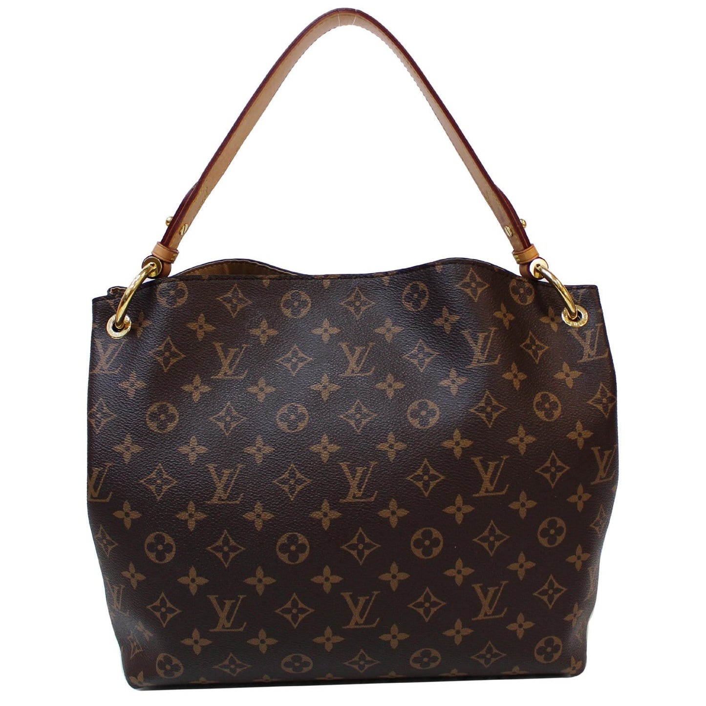 LOUIS VUITTON Graceful MM Monogram Canvas Shoulder Bag Brown