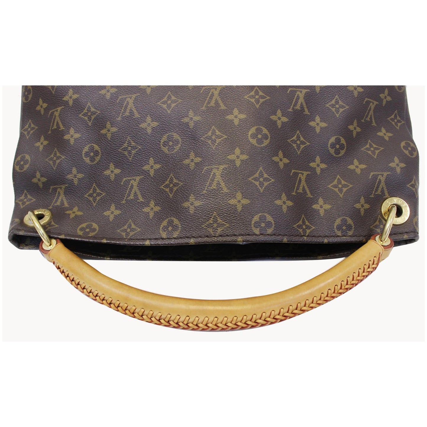 LOUIS VUITTON Artsy MM Monogram Canvas Shoulder Bag Brown