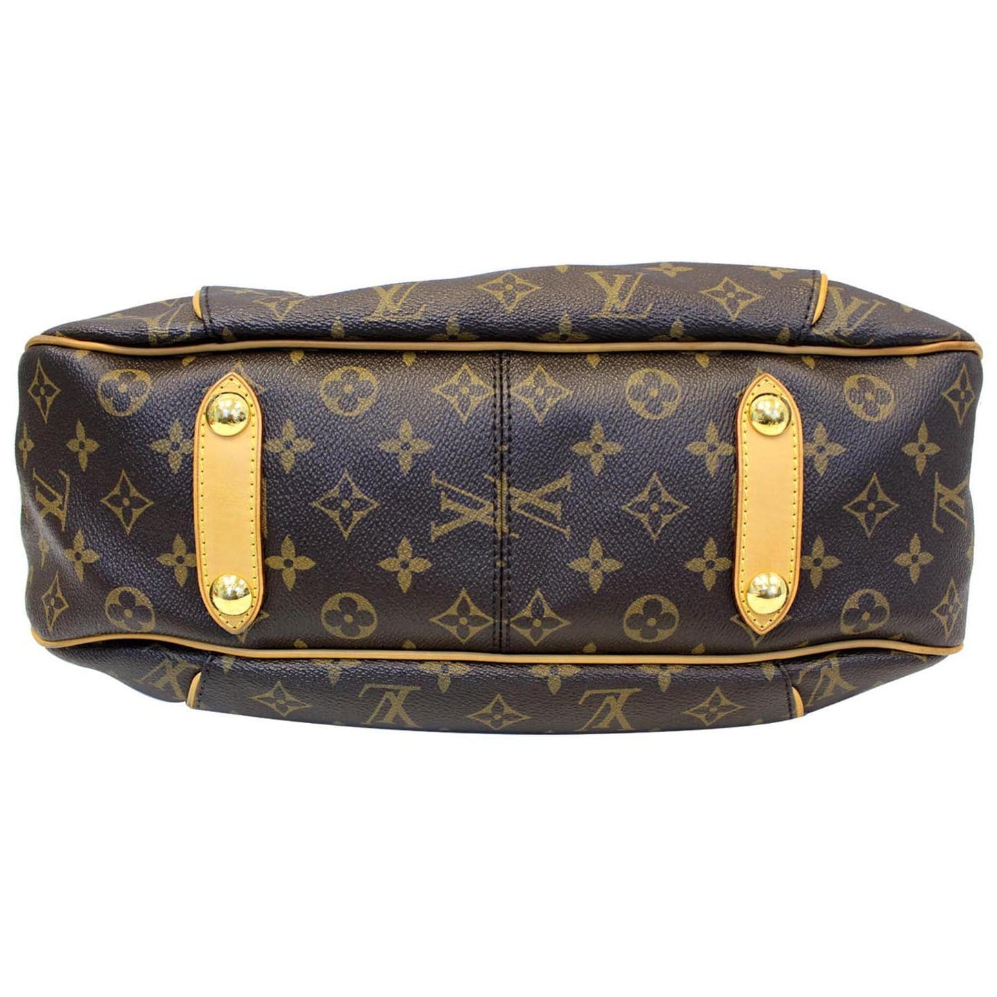 LOUIS VUITTON Galliera PM Monogram Canvas Shoulder Handbag Brown