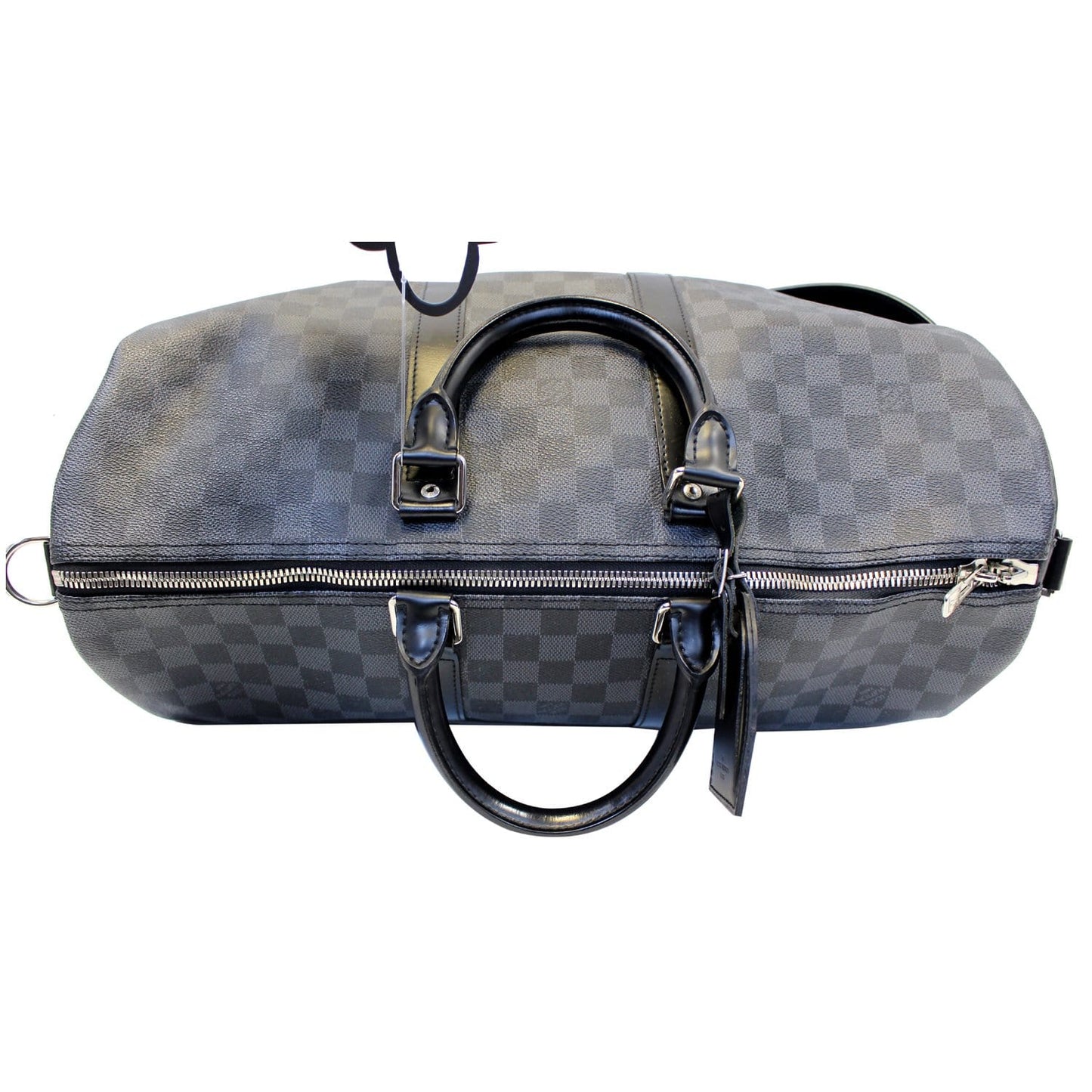 LOUIS VUITTON Keepall 45 Damier Graphite Bandouliere Travel Bag