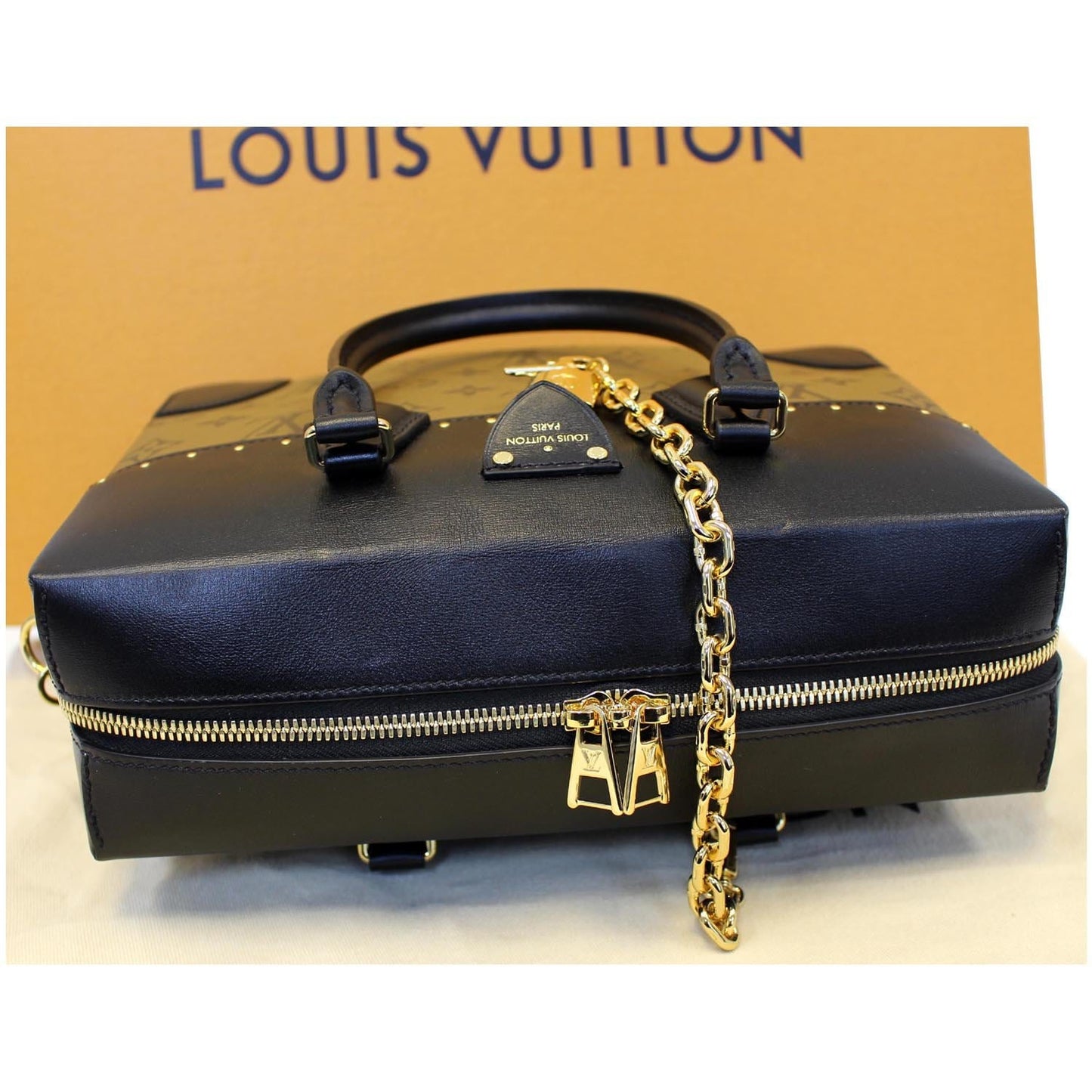 LOUIS VUITTON City Malle MM Reverse Monogram Shoulder Handbag