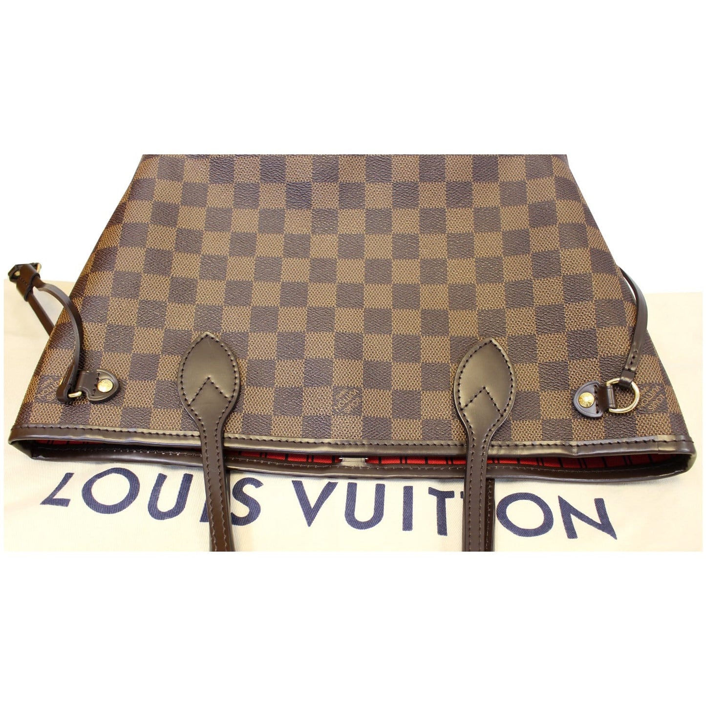 LOUIS VUITTON Neverfull PM Damier Ebene Tote Shoulder Bag