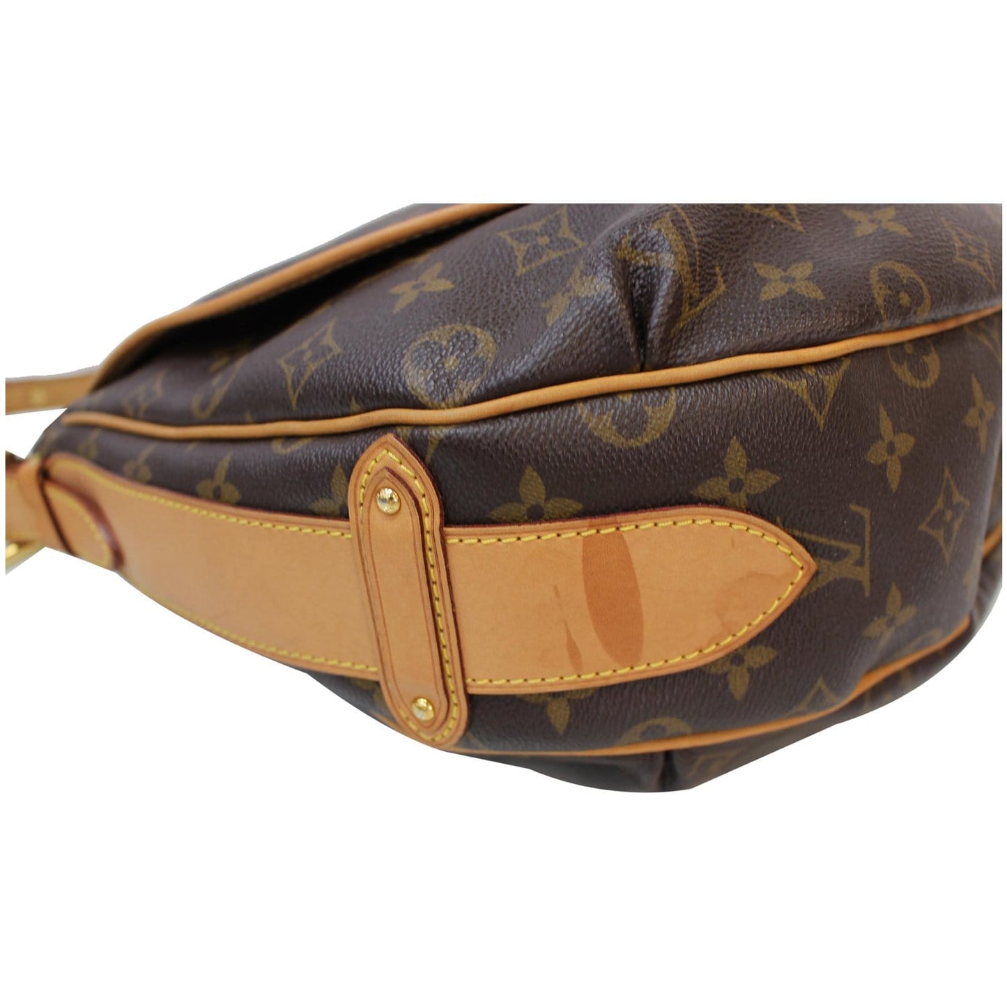 LOUIS VUITTON Tulum GM Monogram Canvas Shoulder Bag Brown