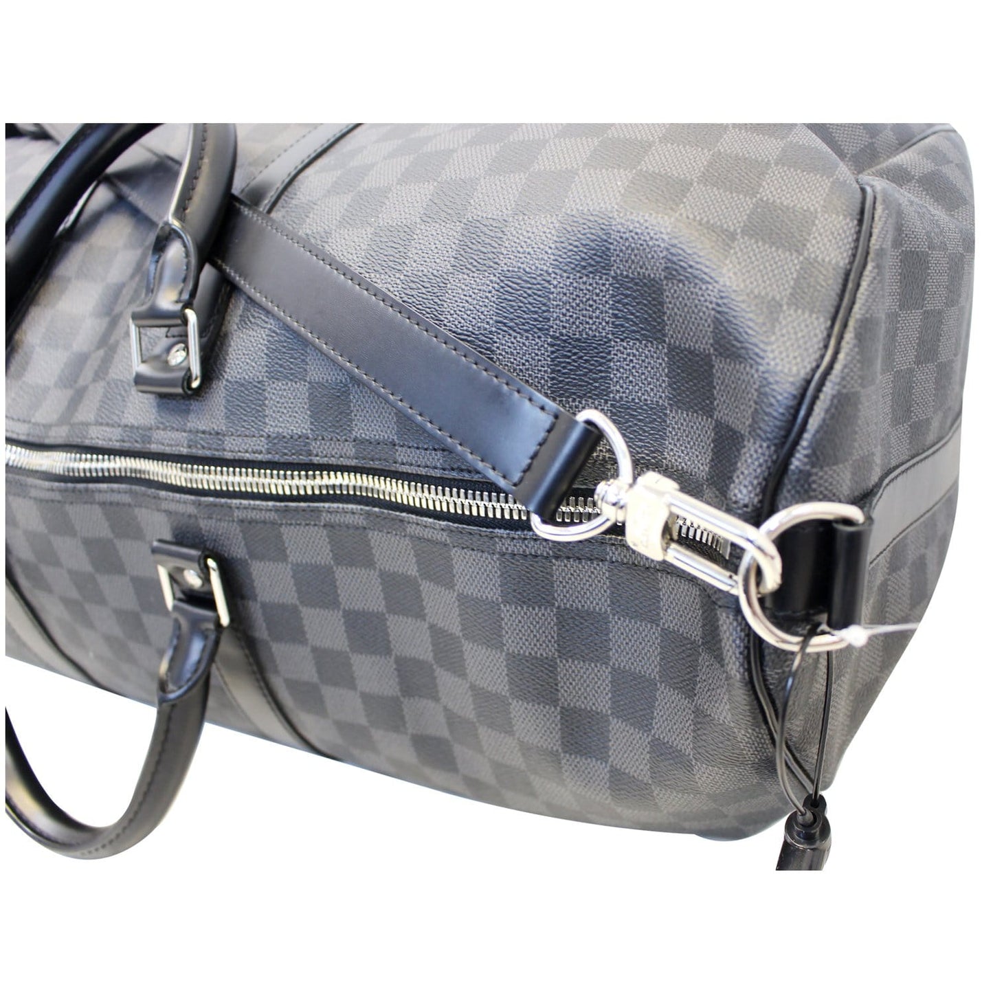 LOUIS VUITTON Keepall 55 Damier Graphite Bandouliere Travel Bag