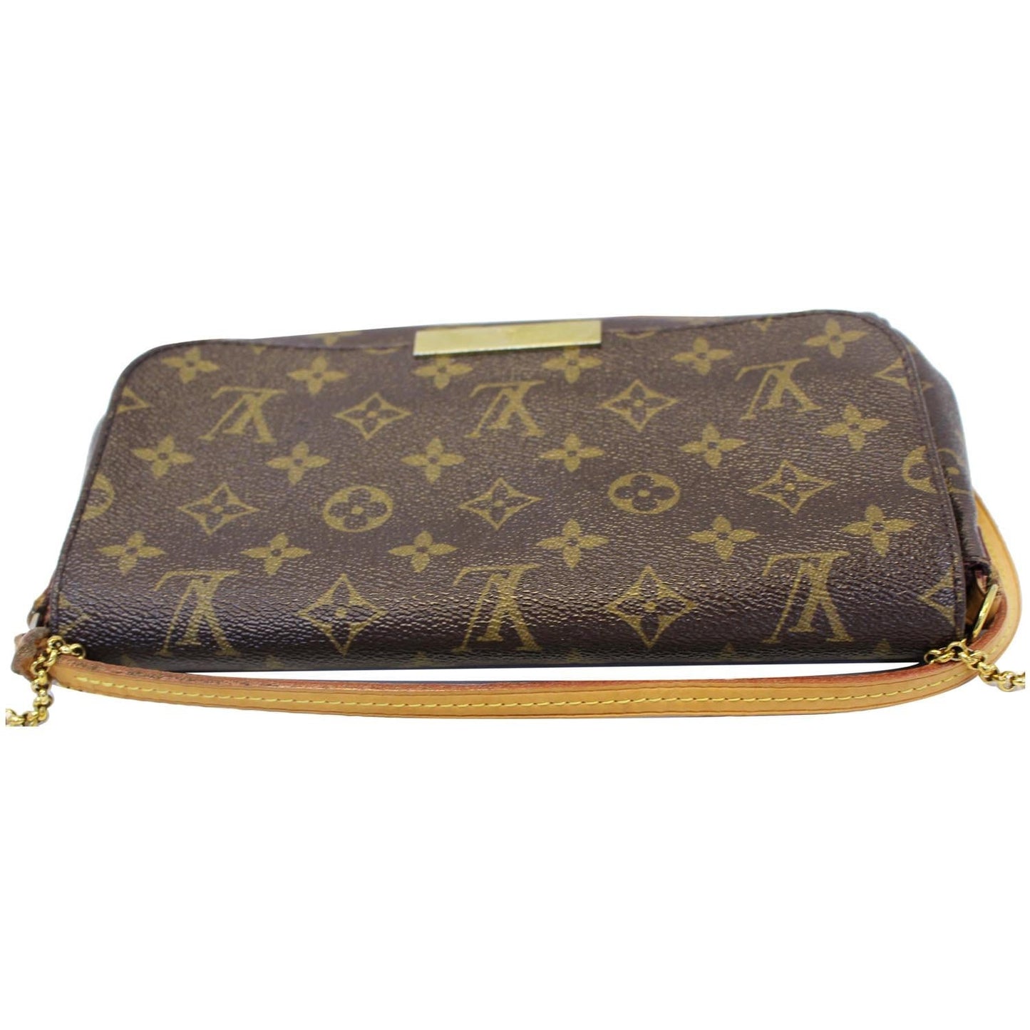 LOUIS VUITTON Favorite MM Monogram Canvas Crossbody Bag Brown