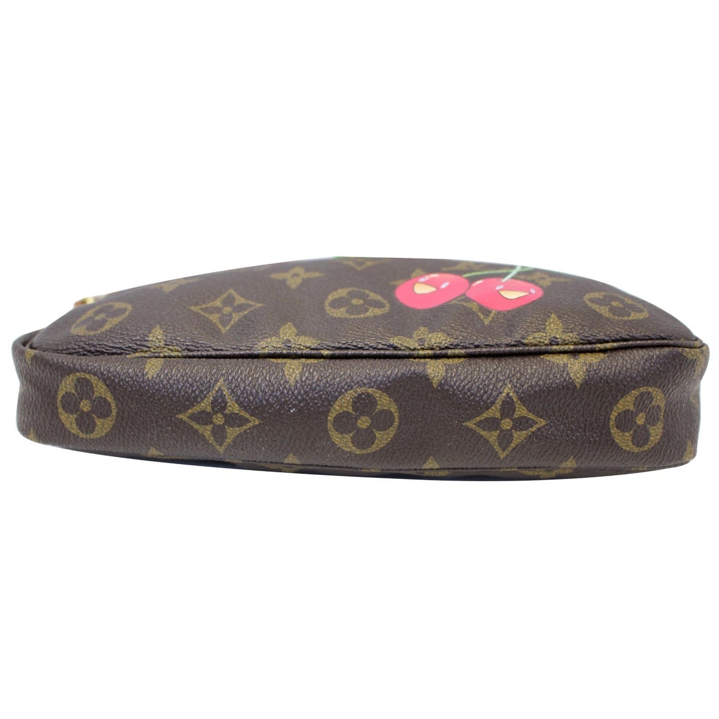 LOUIS VUITTON Pochette Accessoires Monogram Cerises Pouch Bag Brown