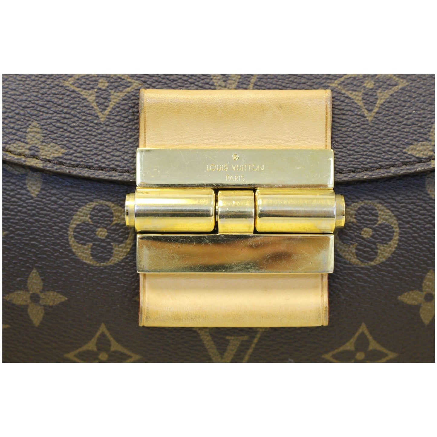 LOUIS VUITTON Olympe Camel Monogram Canvas Satchel Shoulder Bag