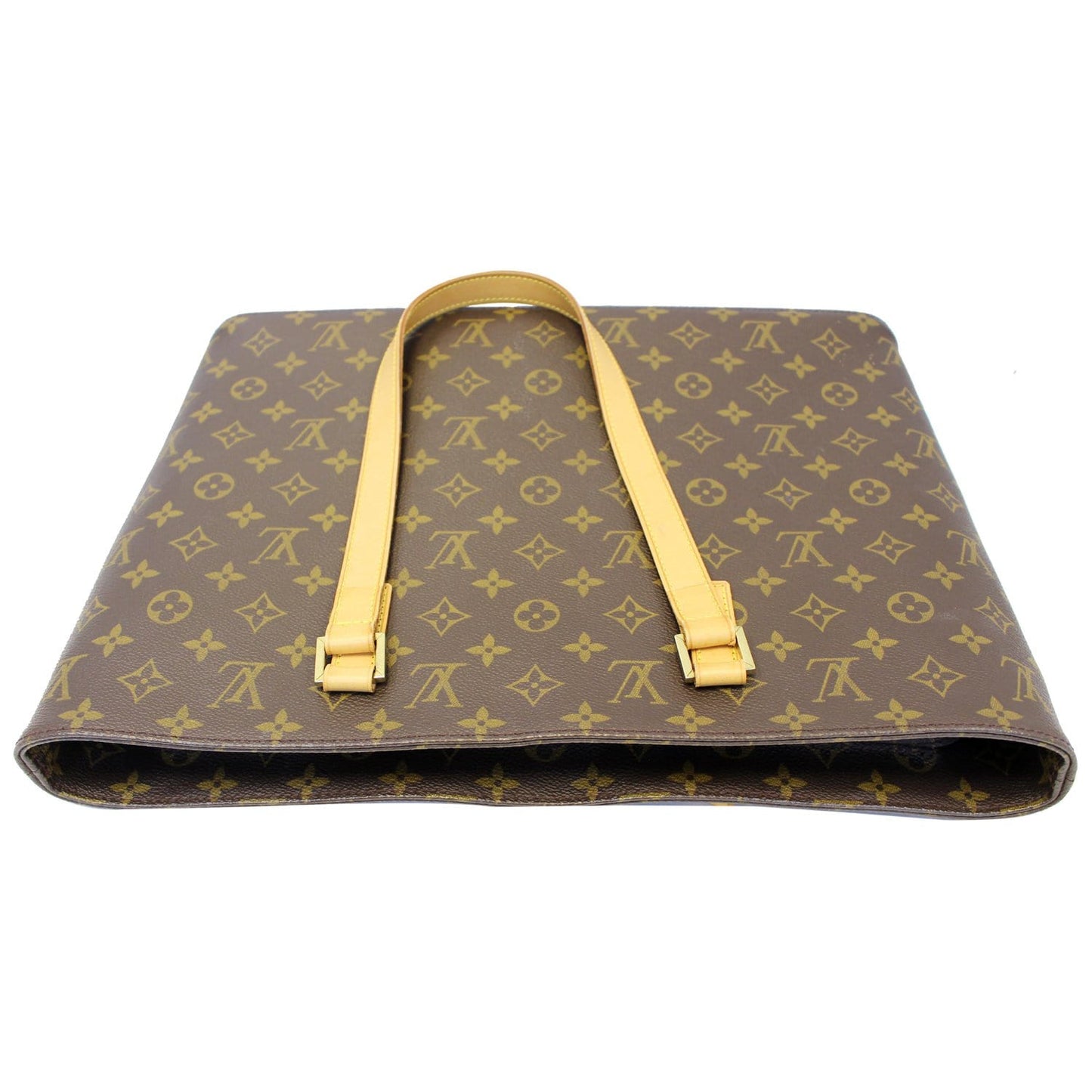 LOUIS VUITTON Luco Monogram Canvas Tote Bag Brown