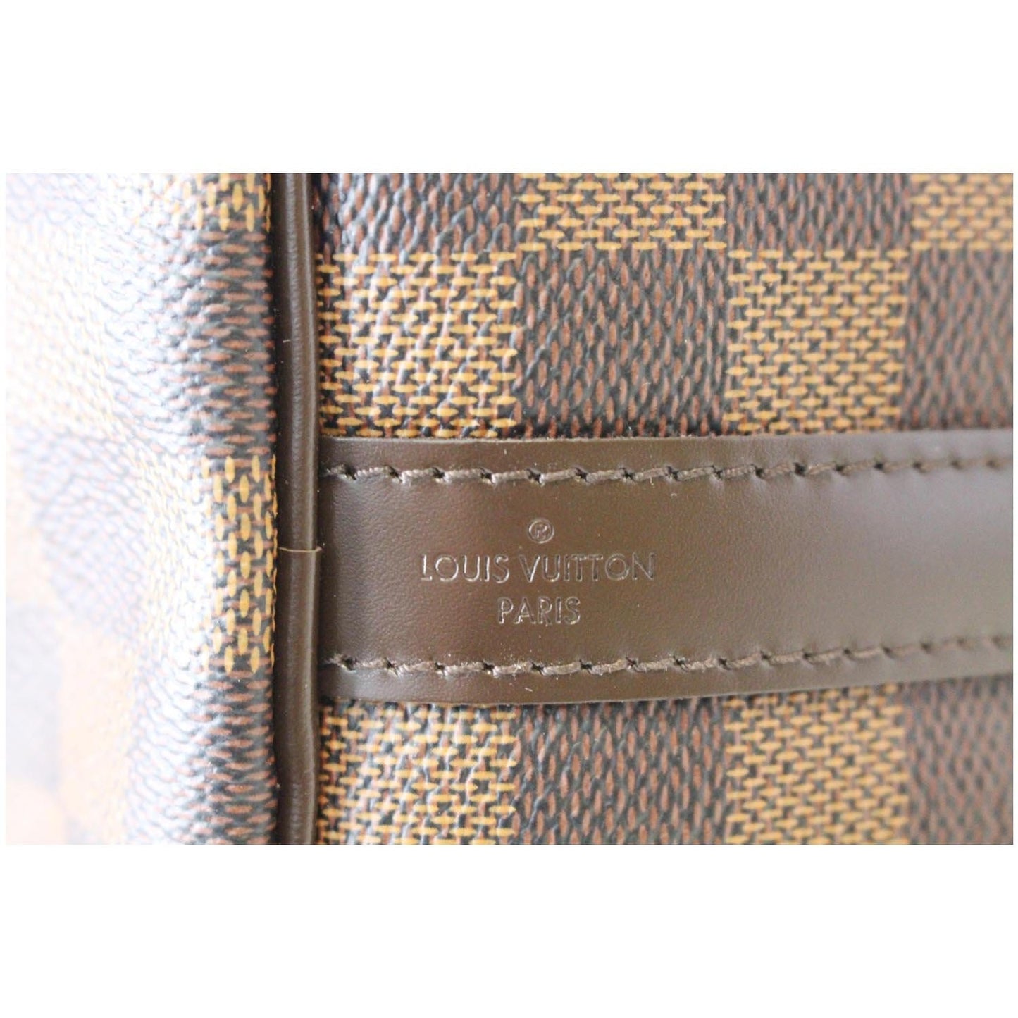 LOUIS VUITTON Speedy 30 Bandouliere Damier Ebene Shoulder Bag Brown