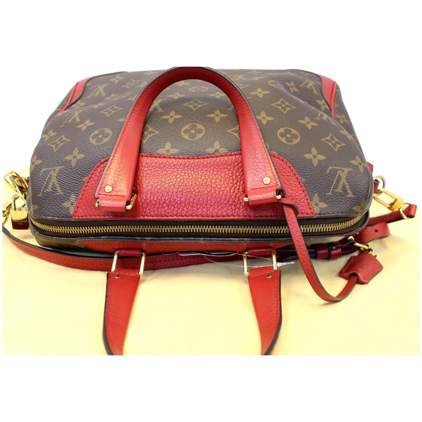 LOUIS VUITTON Retiro NM Monogram Canvas Shoulder Bag Coquelicot