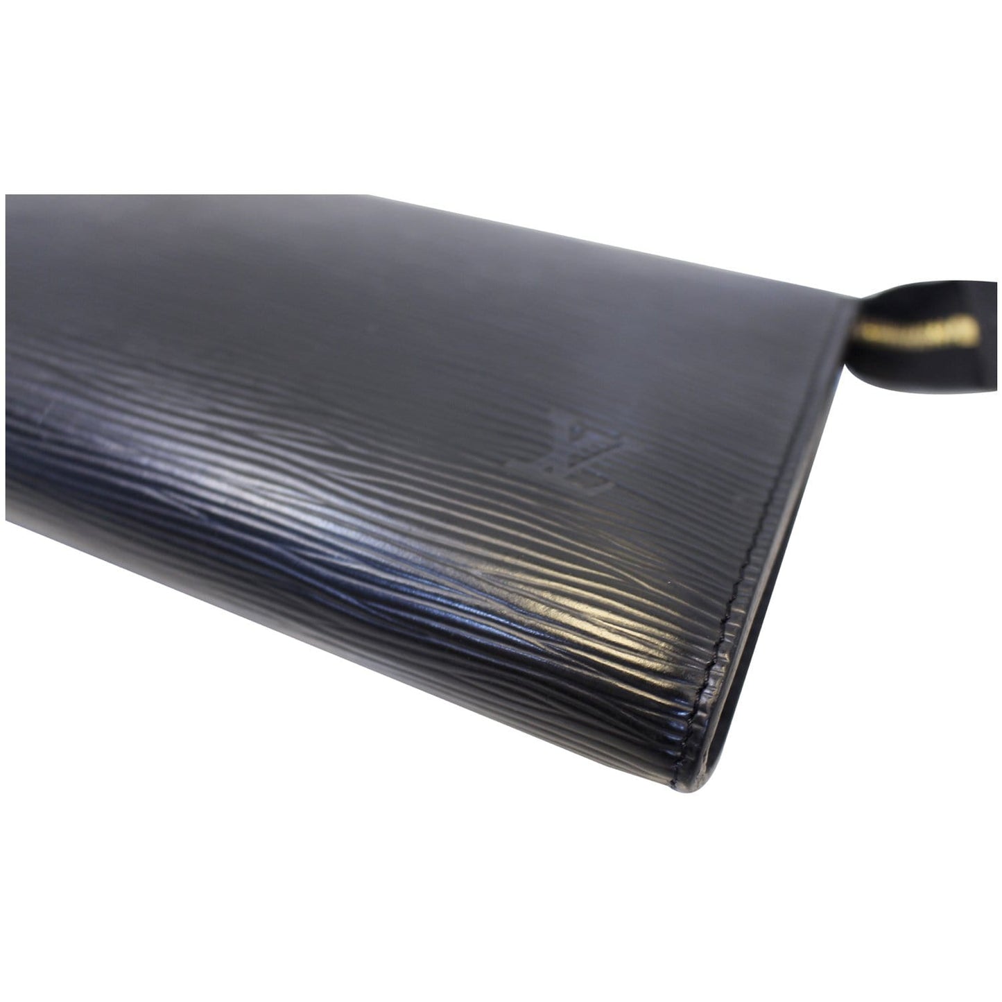 LOUIS VUITTON Pochette Accessoires Epi Leather Pouch Black
